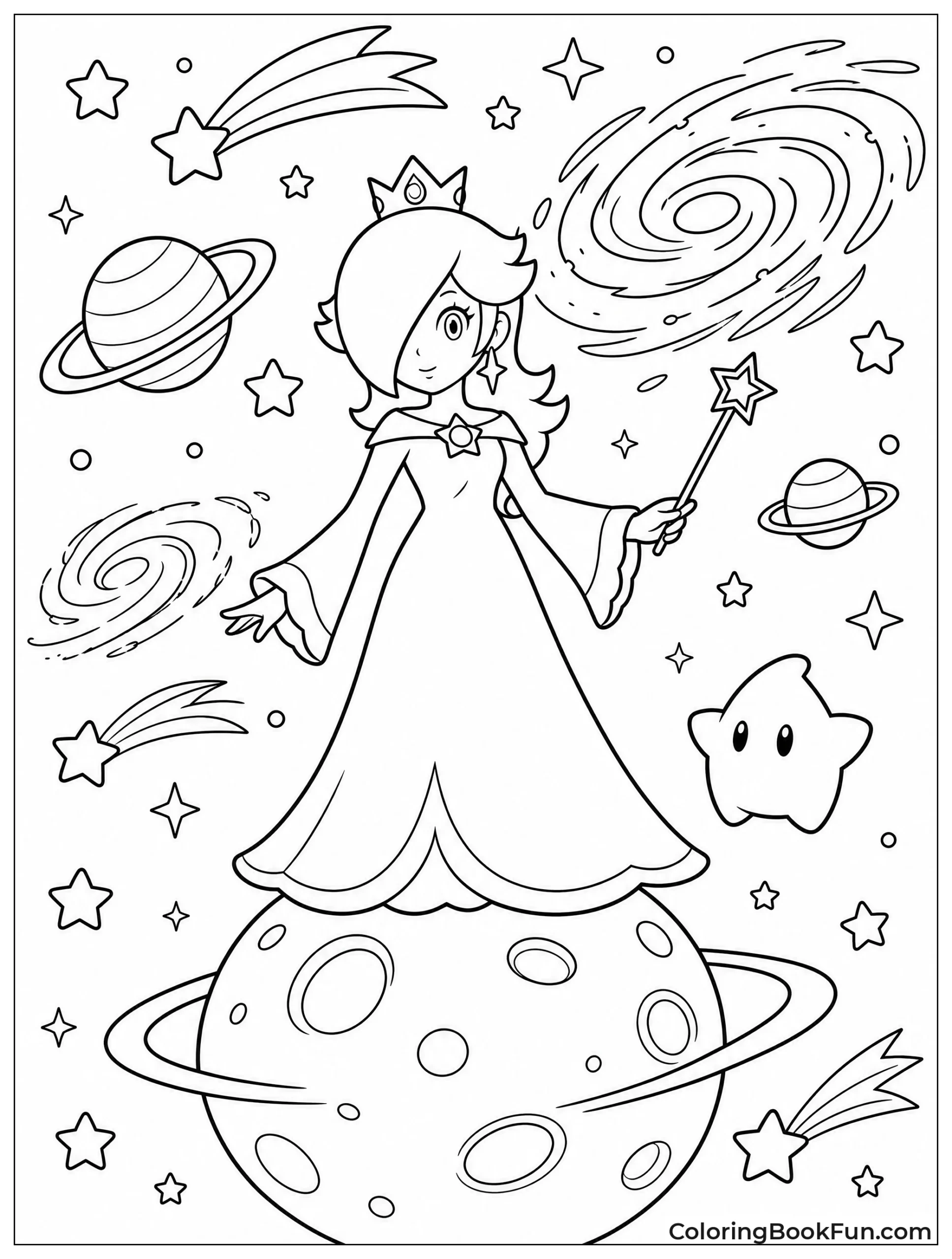 Rosalina Standing on a Small Planet