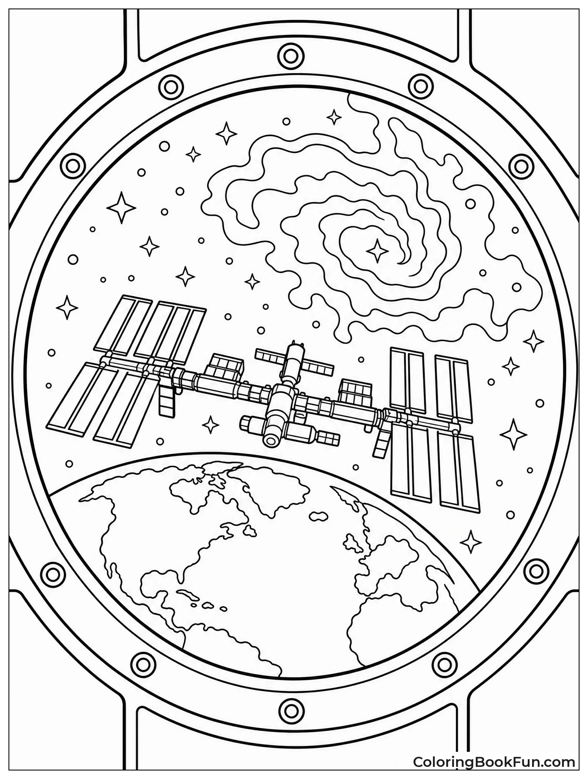Space Station above Earth