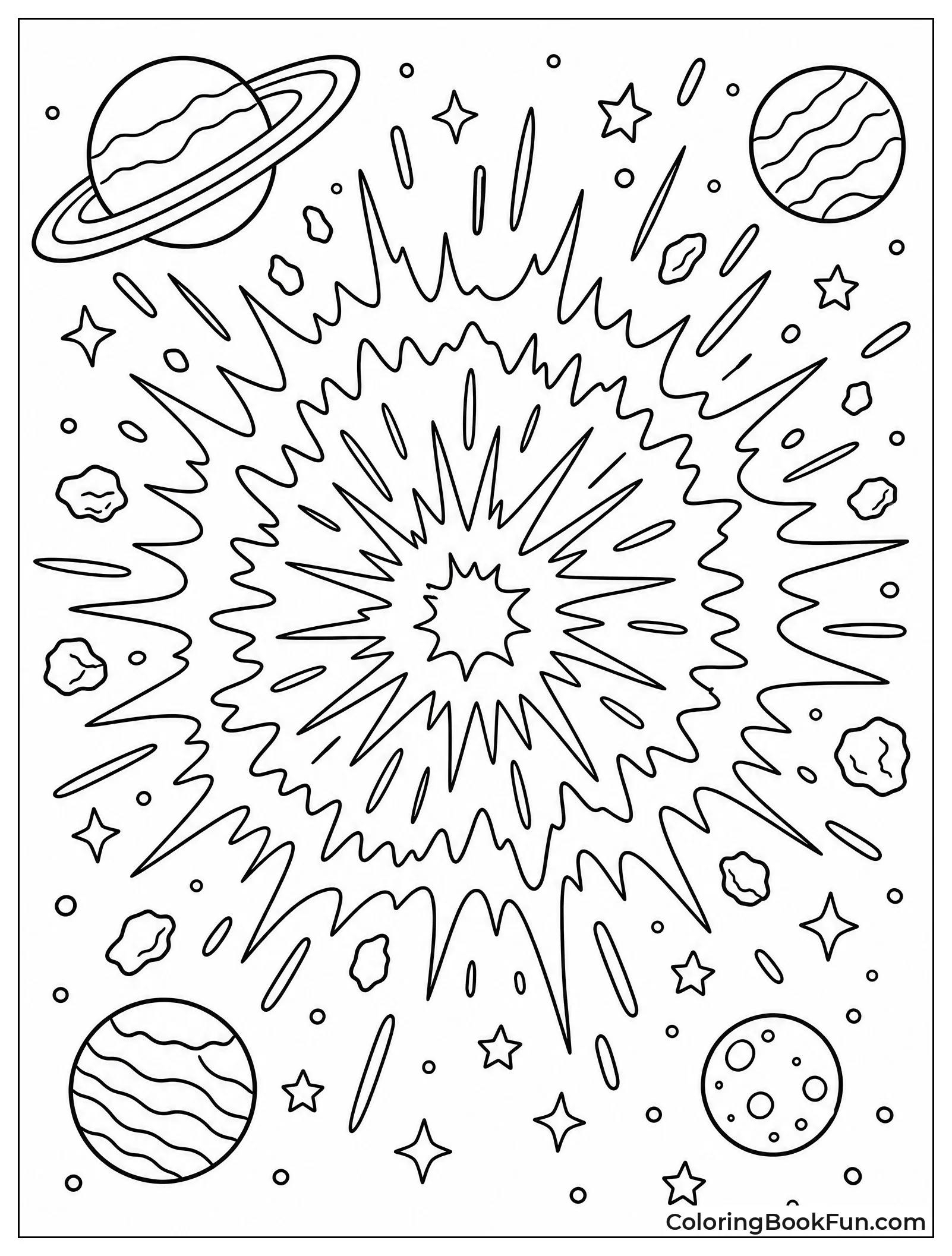 Dying Star Exploding in Space