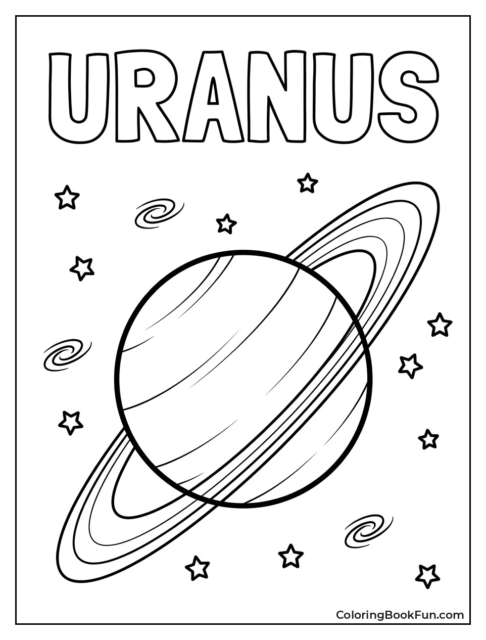 Uranus Tilted with Rings