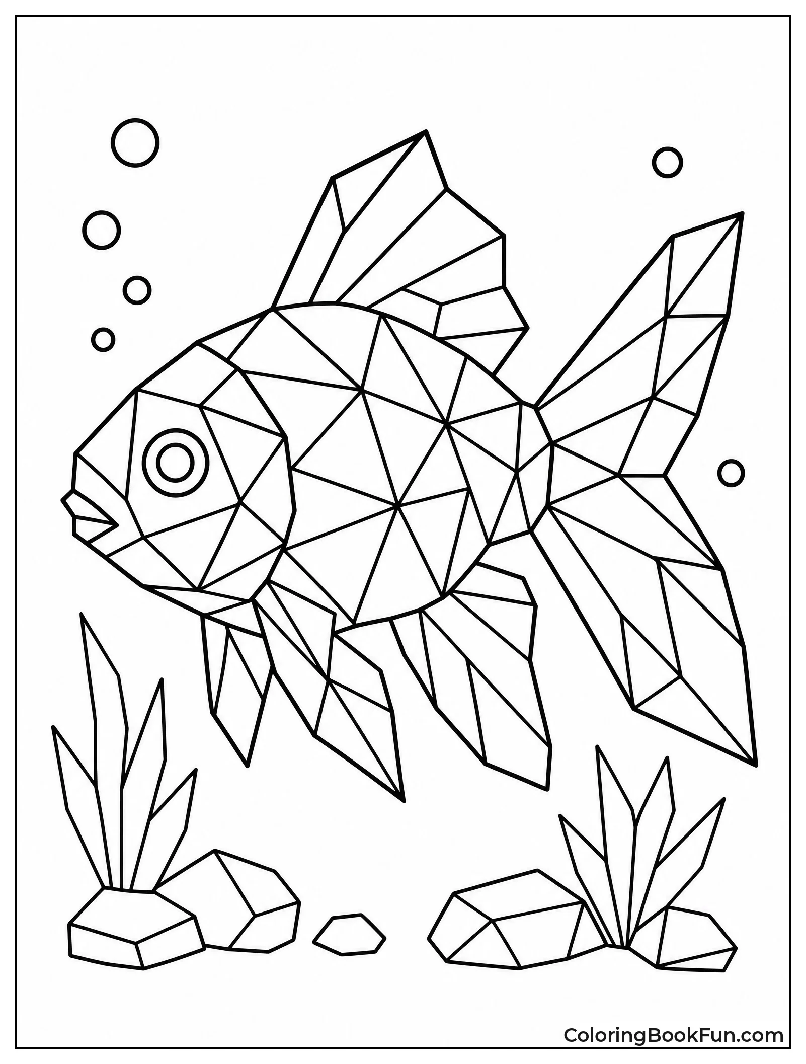 Goldfish Made From Shapes