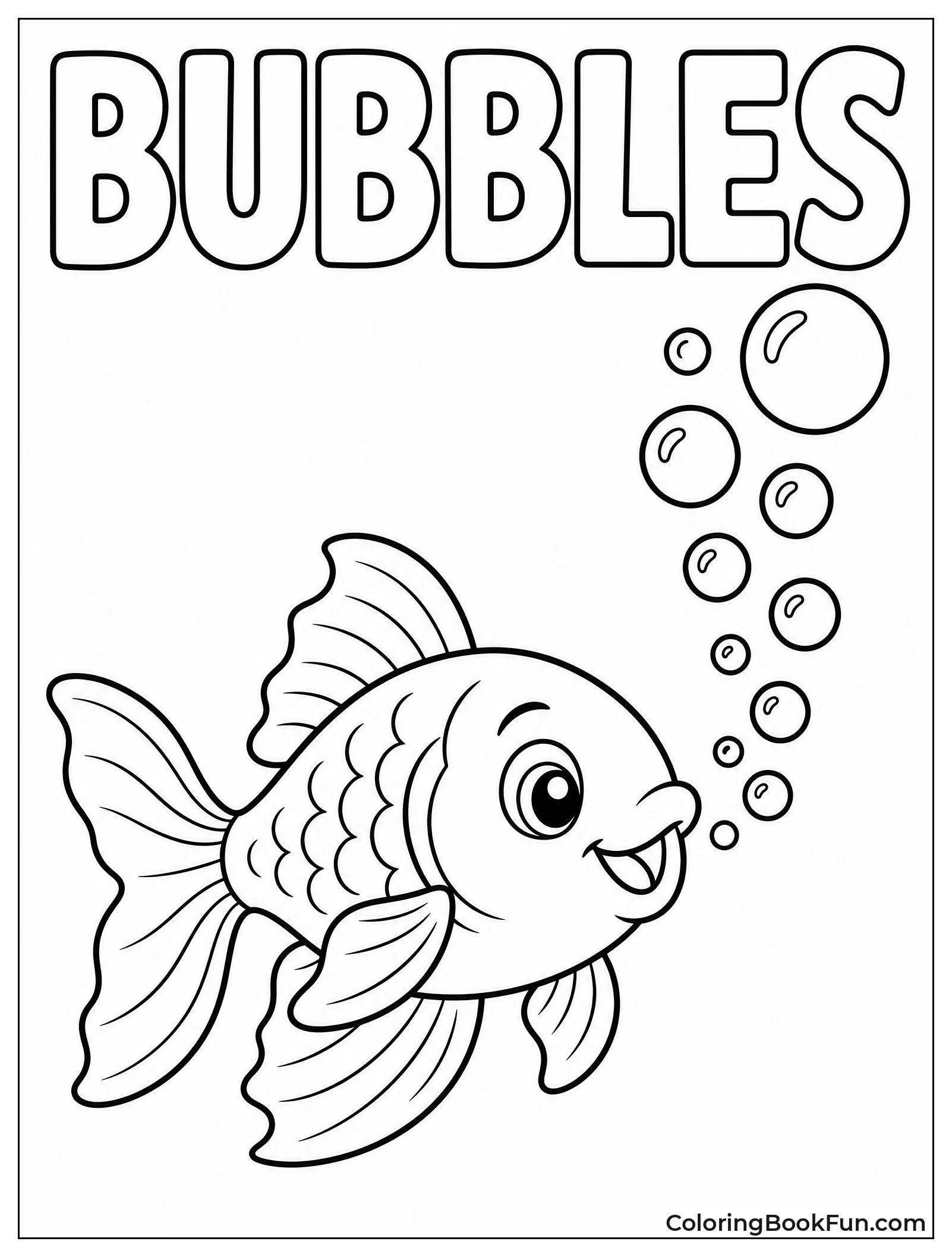 Goldfish Blows Bubbles of All Sizes