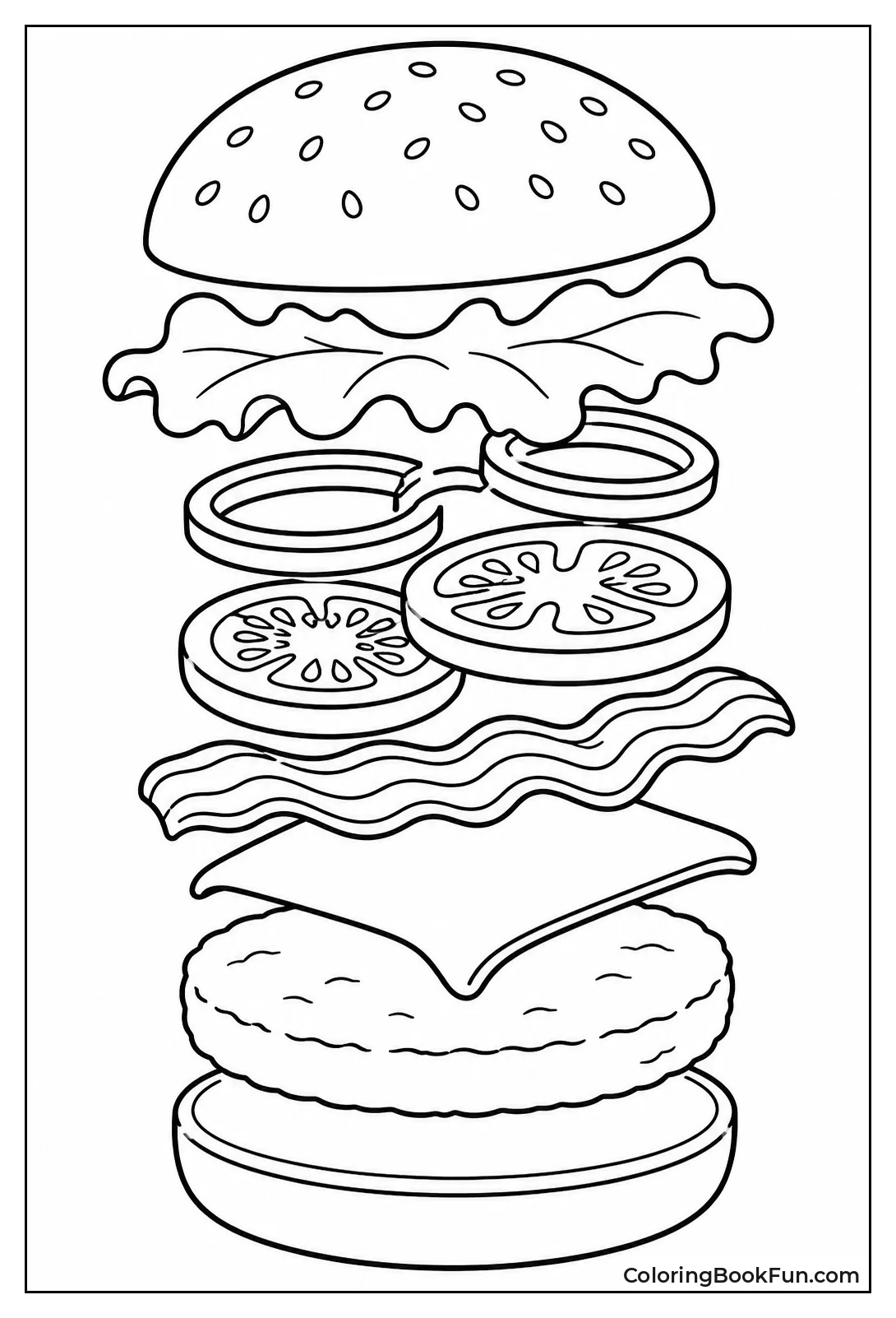 Toppings Float Above the Bun