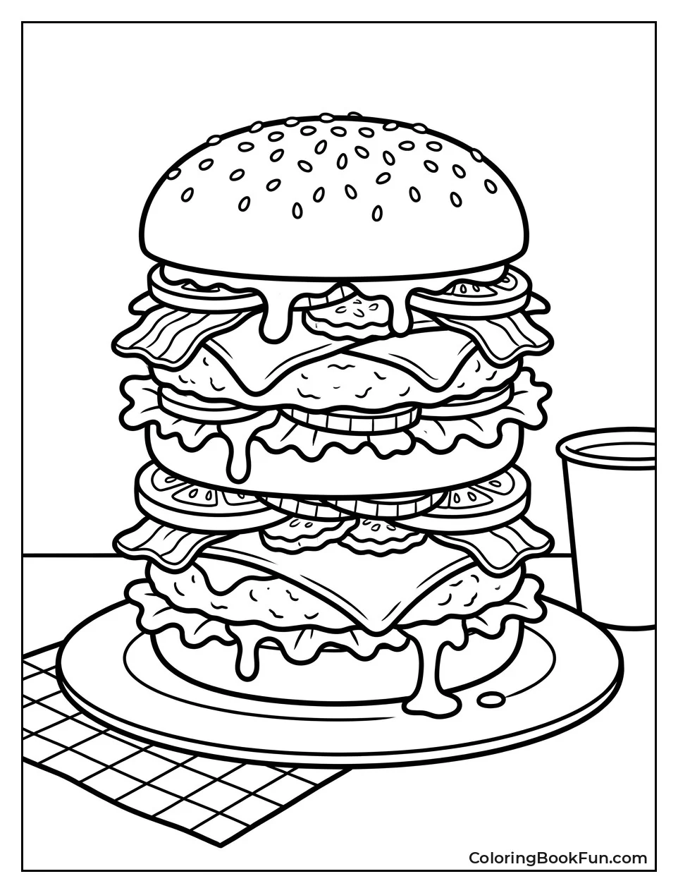 Double Patty Cheeseburger with Bacon