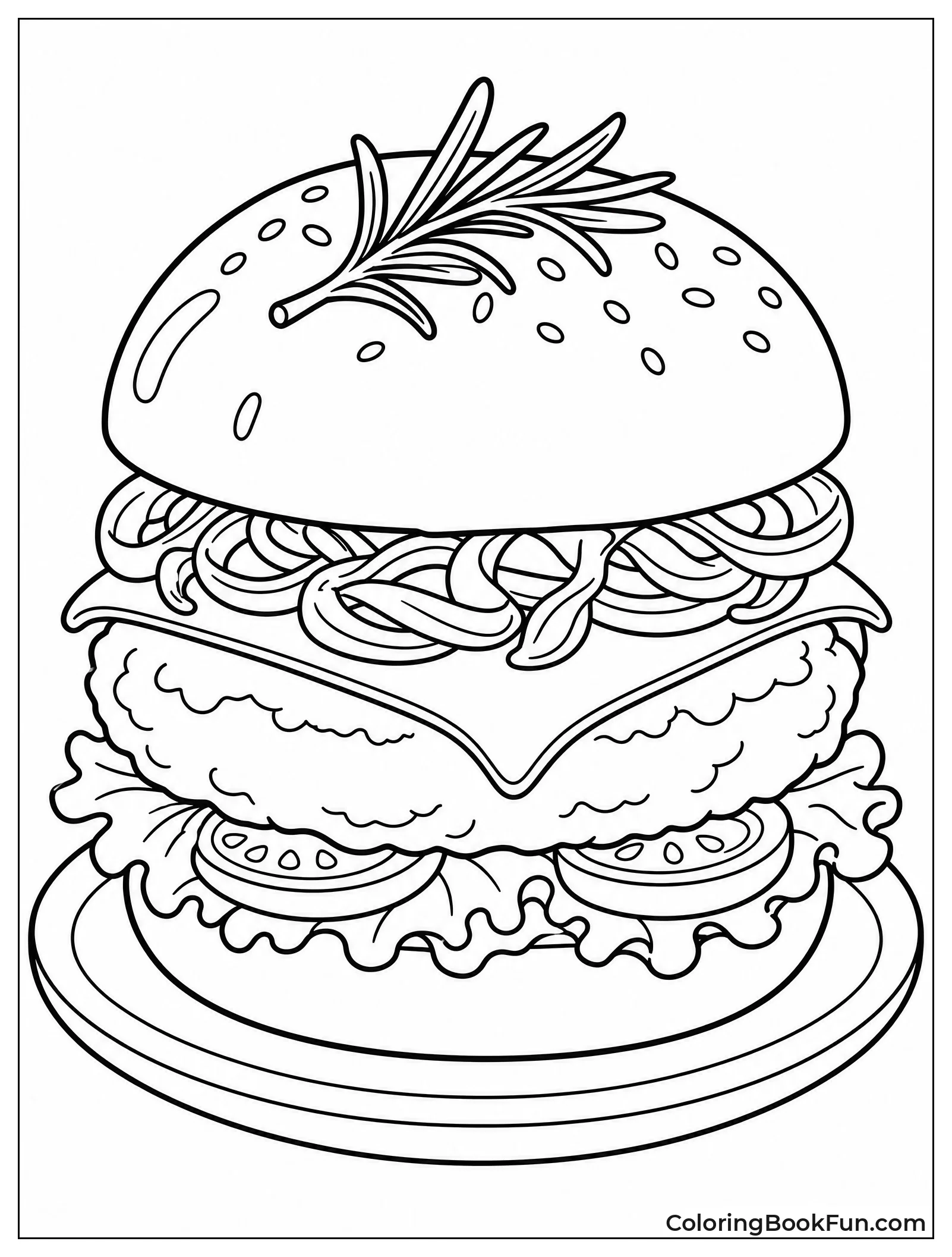 Fancy Burger with Brioche Bun