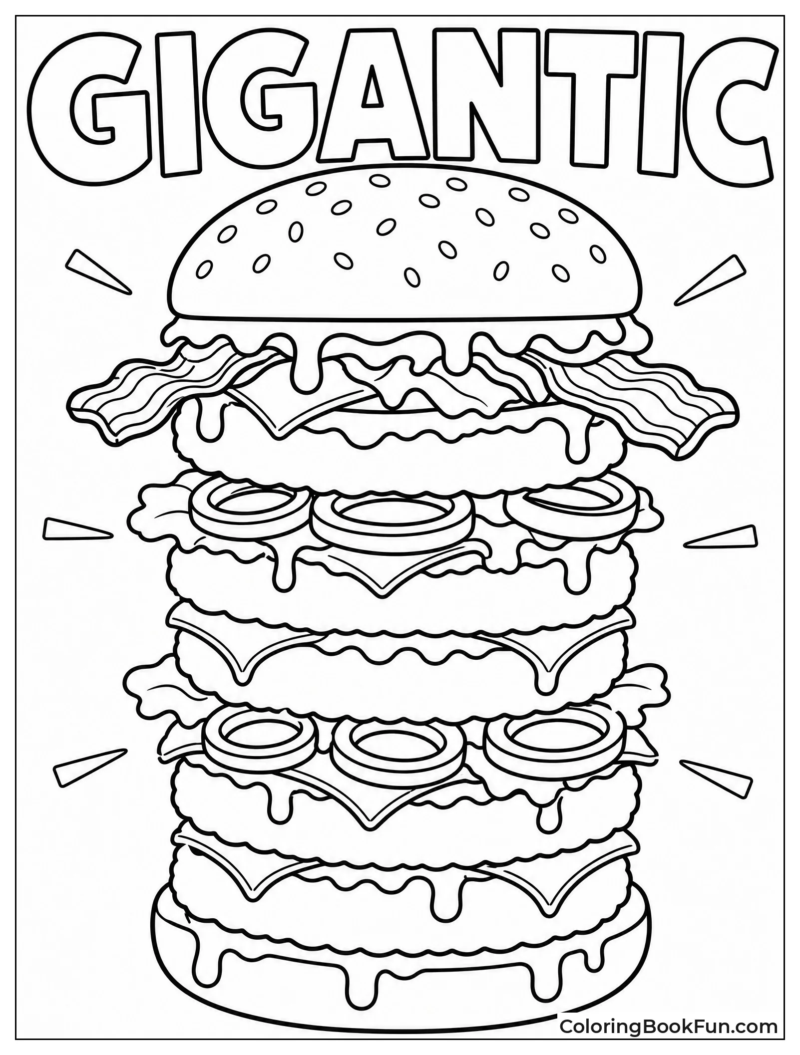 Tall Loaded Cheeseburger Stacks Up