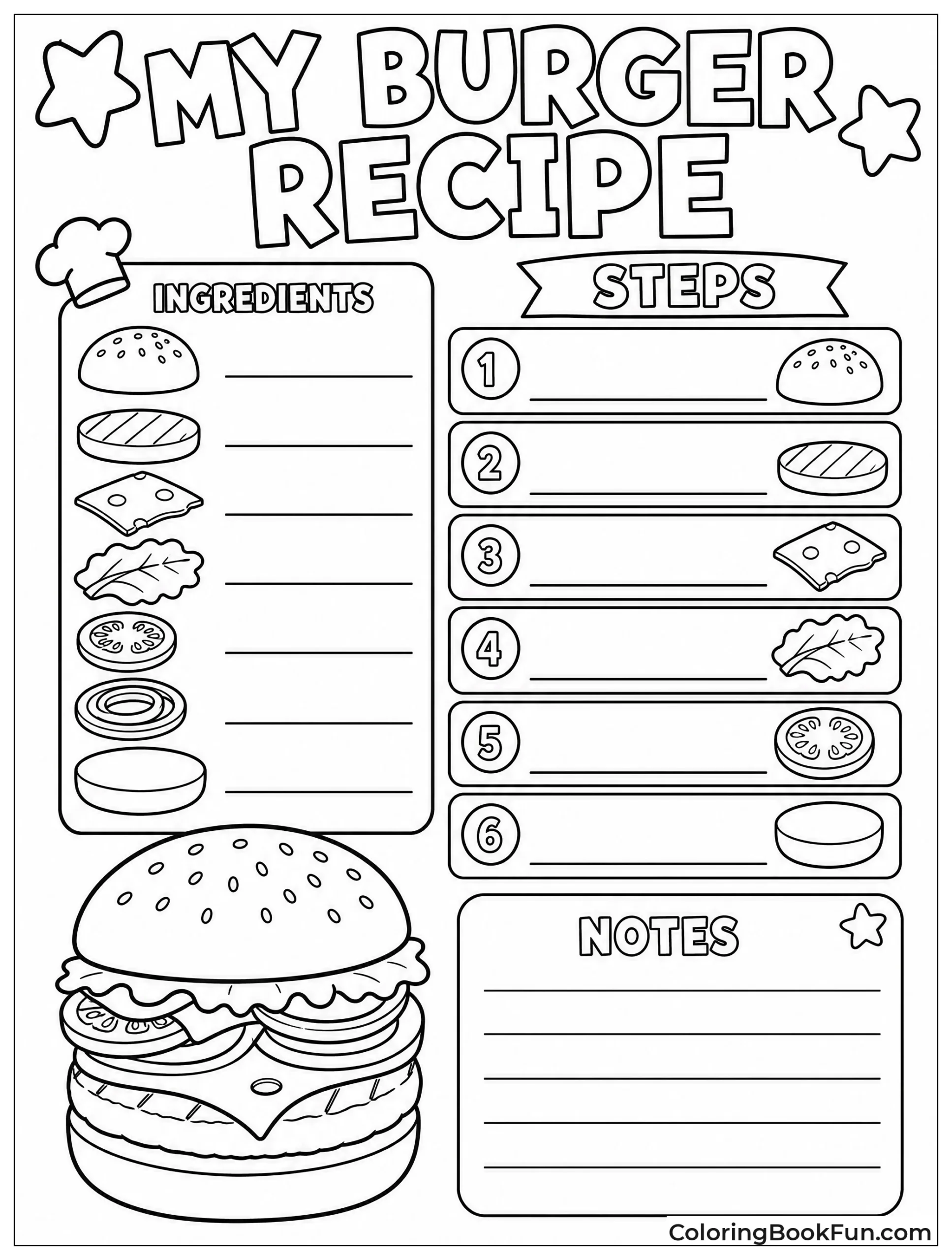 Recipe Card for Burgers