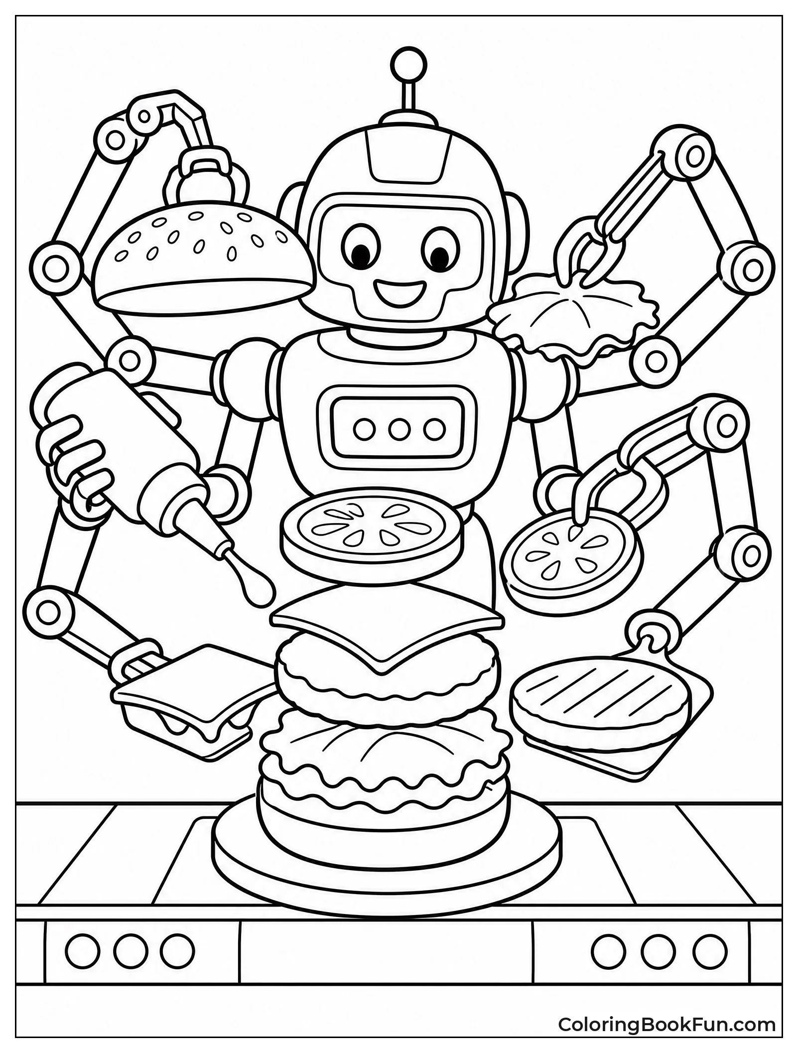 Robot Builds a Burger