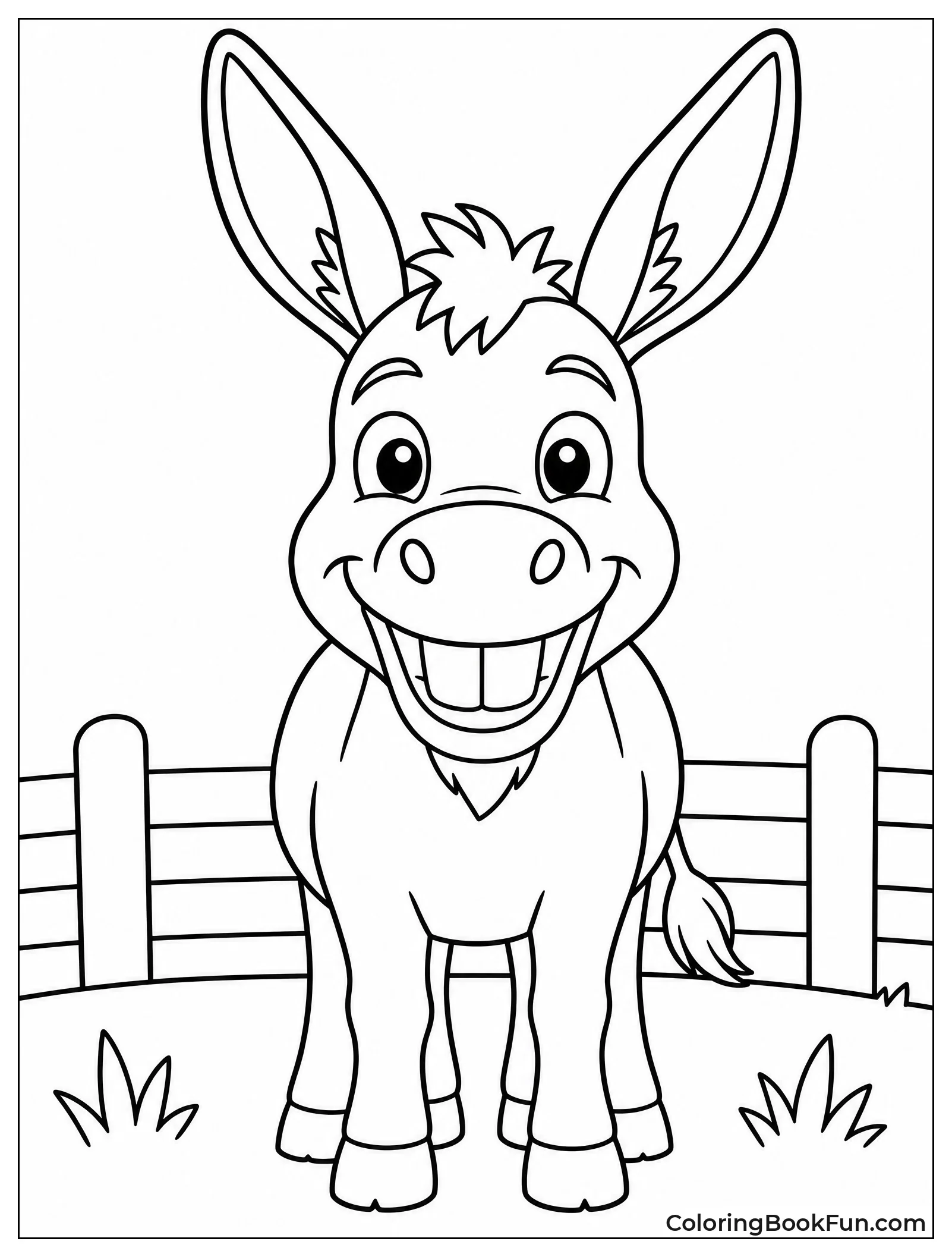 Donkey Shows Happy Smile