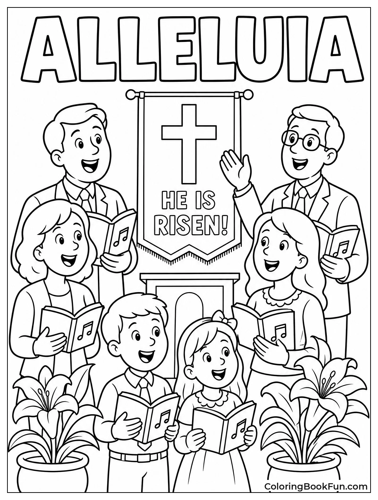 Choir Sings Praises in Church
