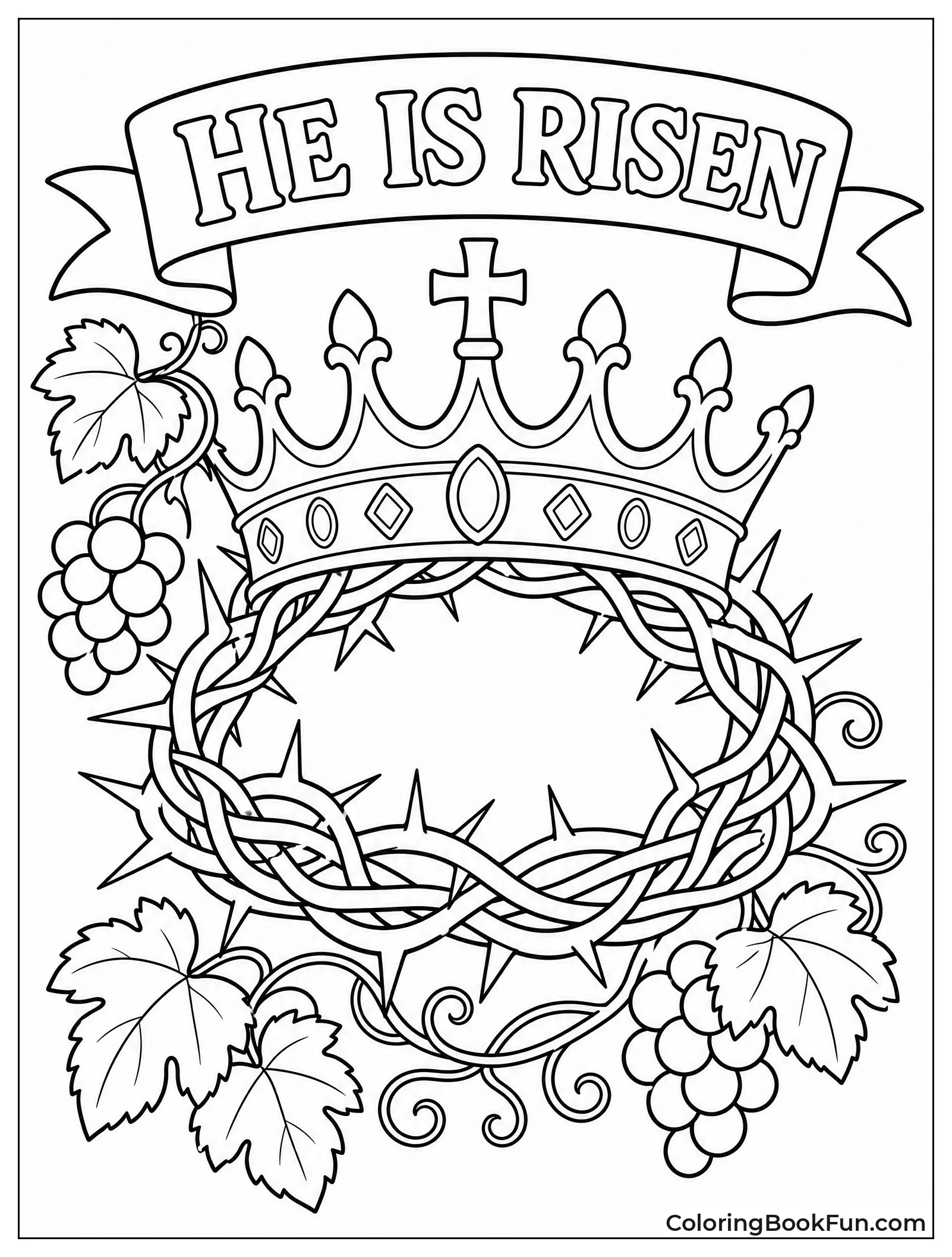 Crown of Thorns Becomes Gold Crown