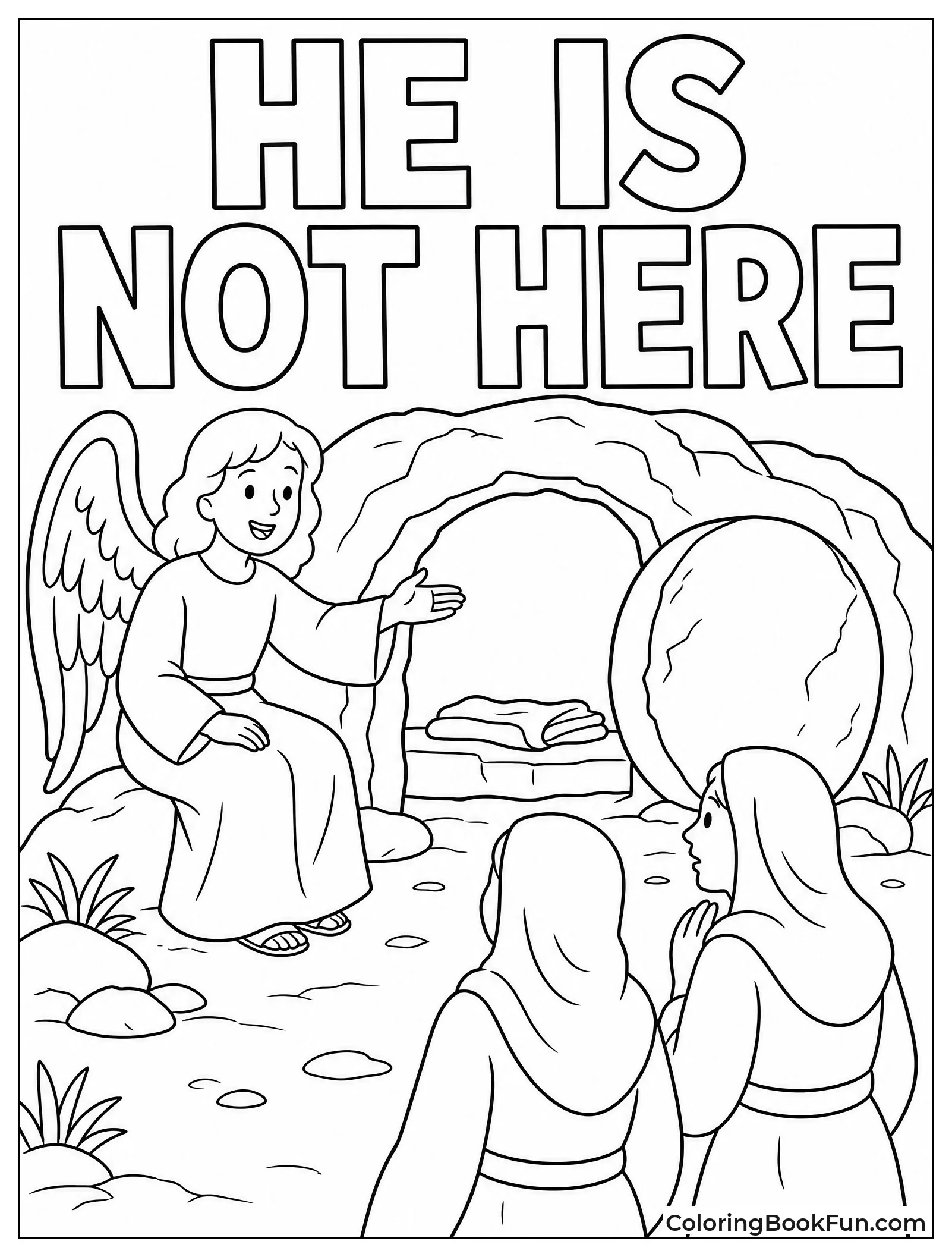 Angel Tells Visitors Jesus Is Risen