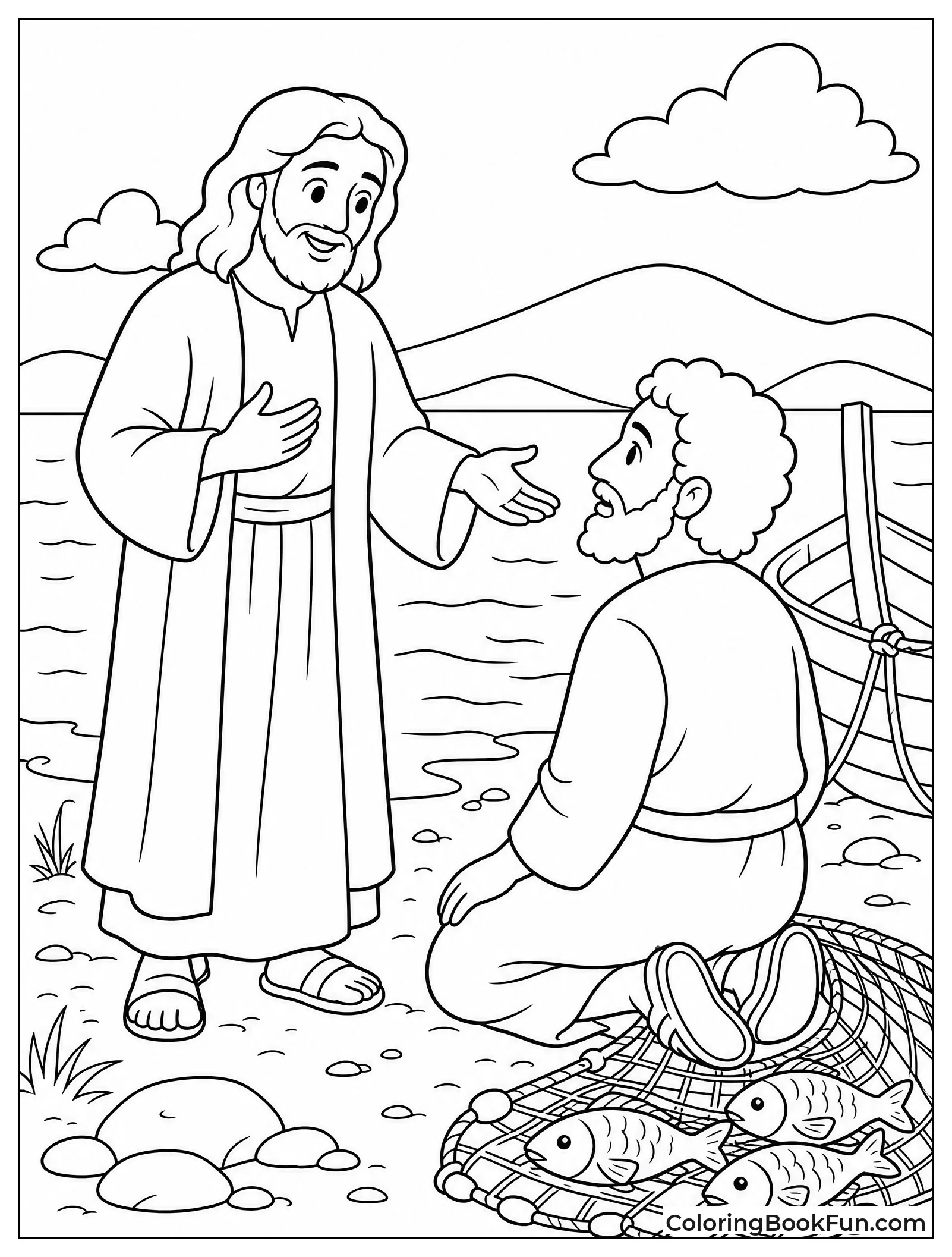 Jesus Talks Kindly to Peter