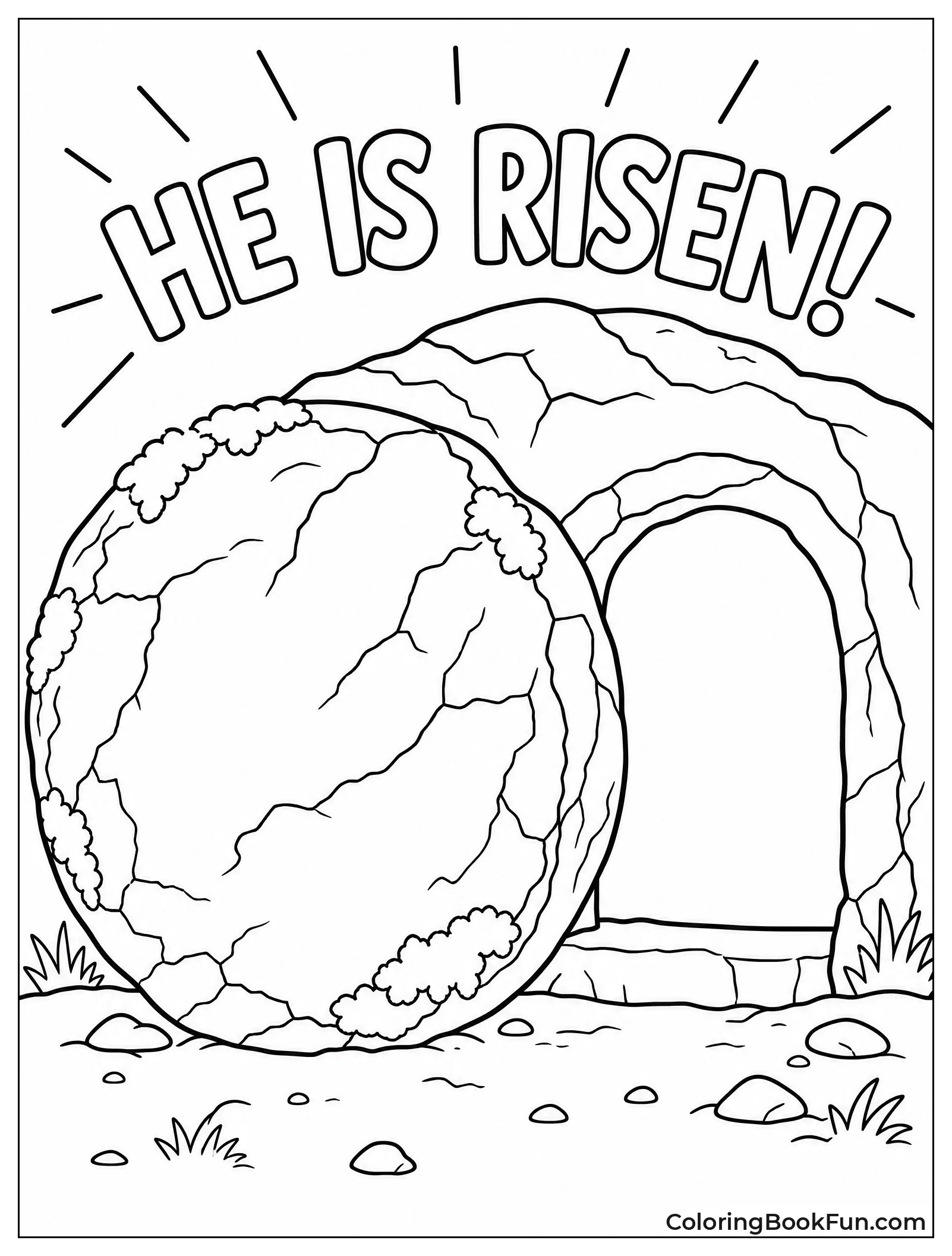 Massive Stone Rolled from Tomb