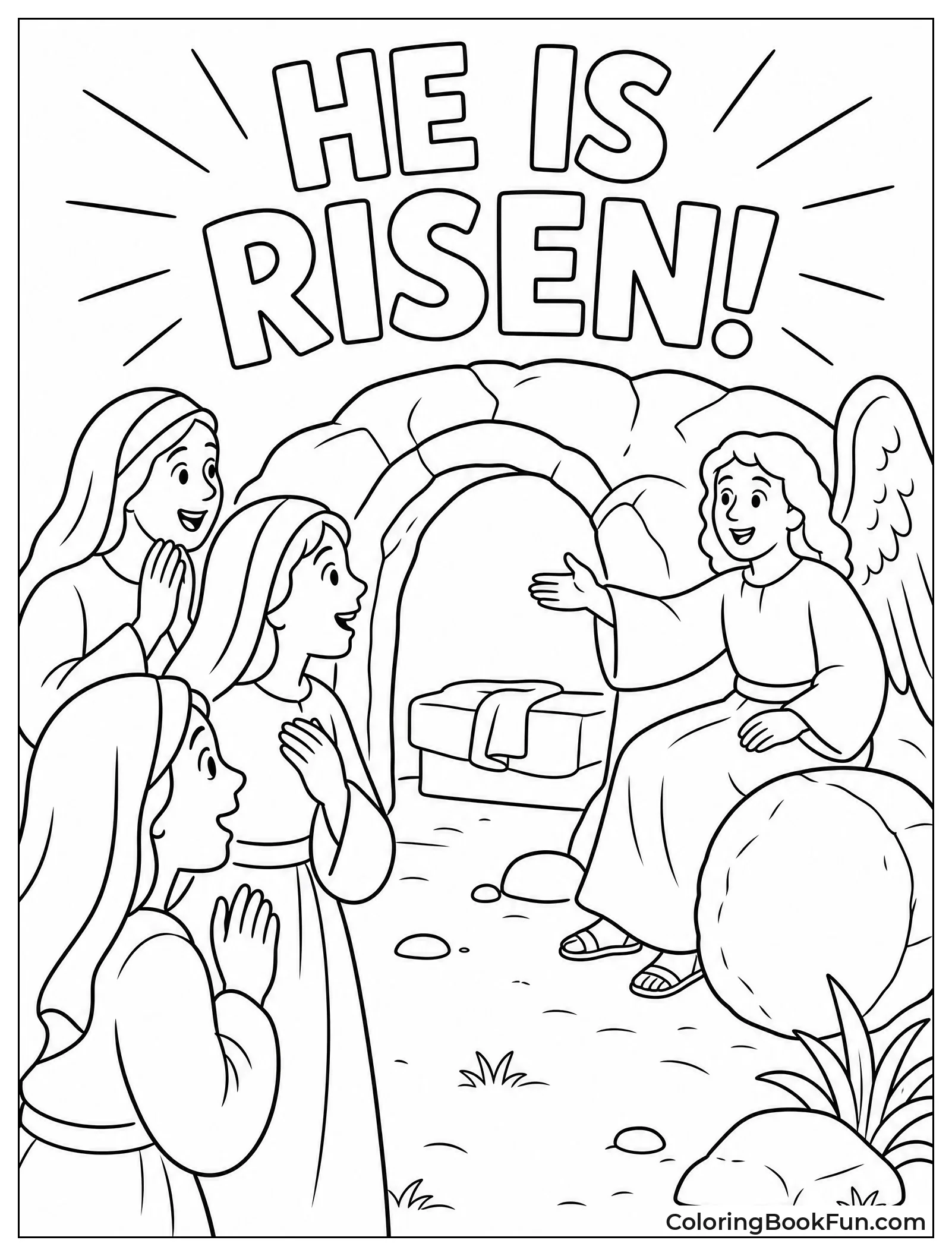 Women Find Empty Tomb with Angel