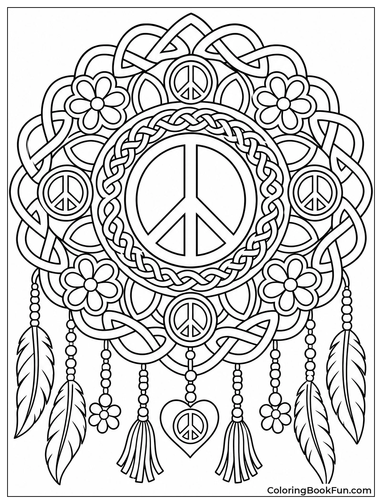 Celtic Peace Knot Mandala