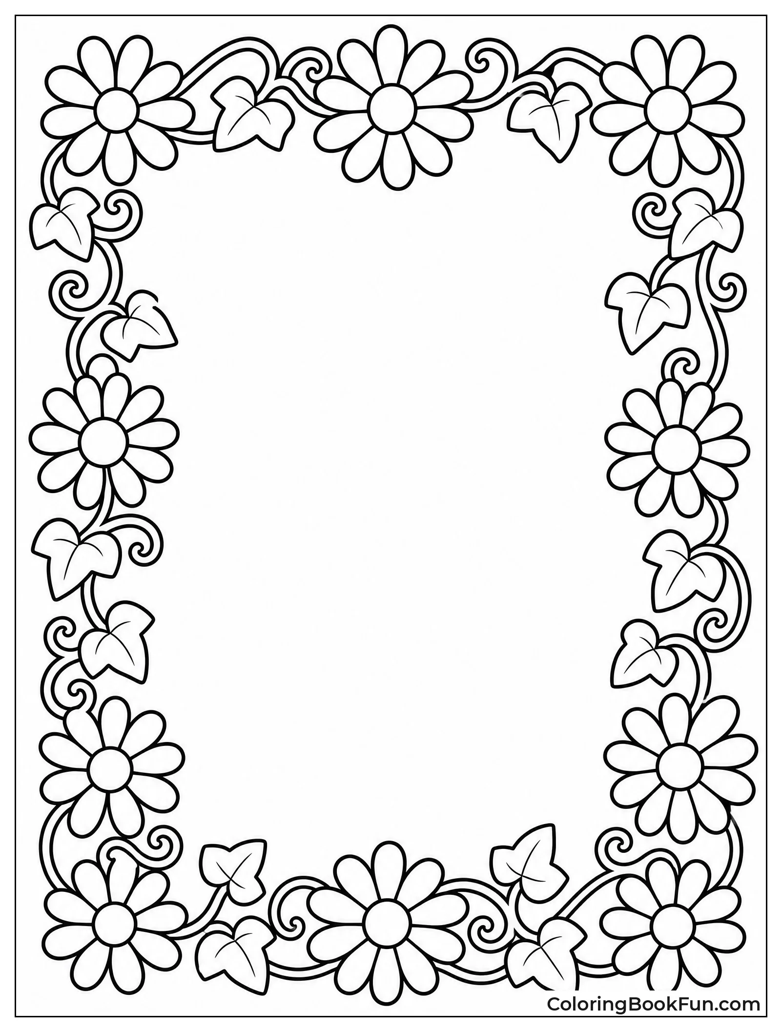 Daisy Chain Border with Ivy