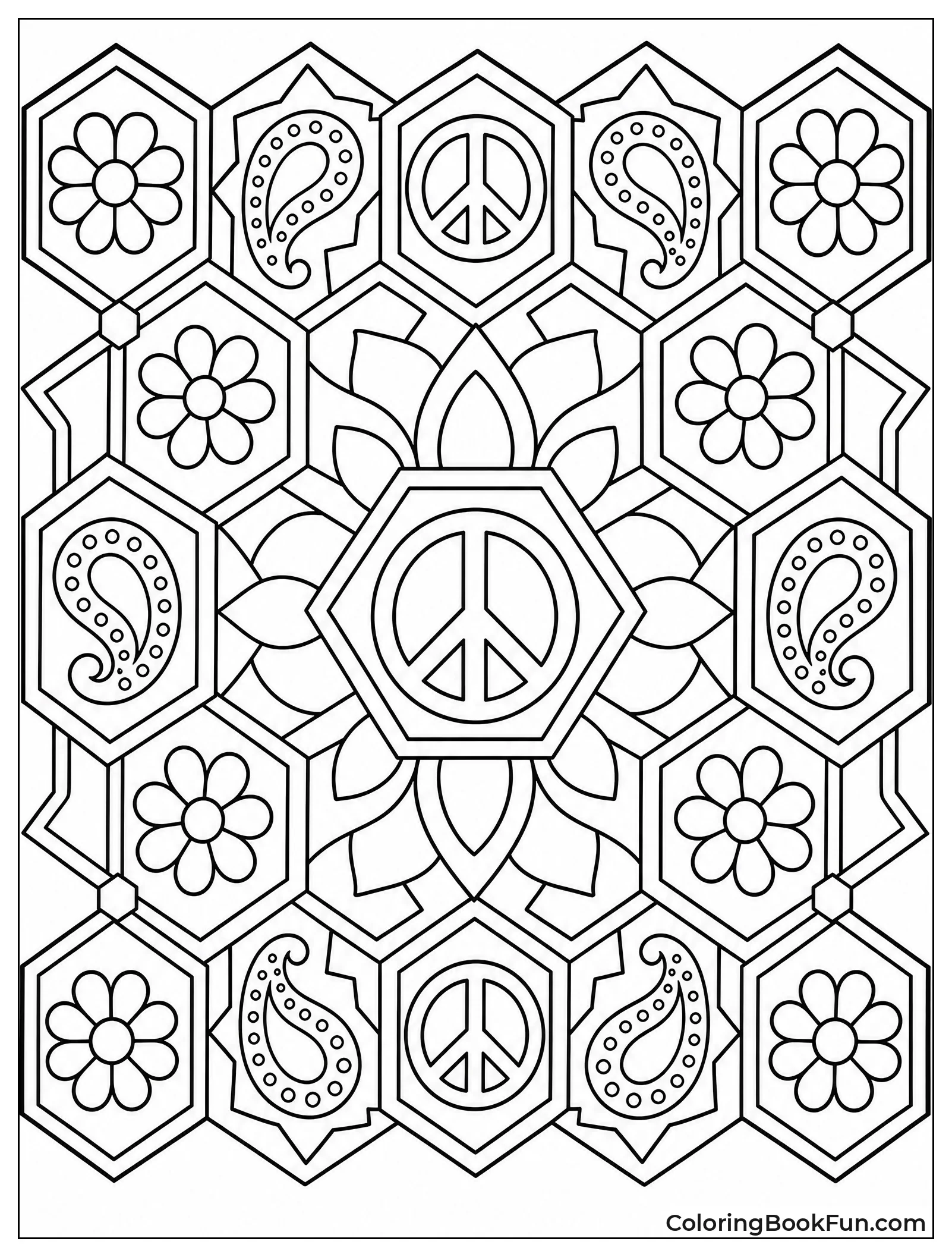 Geometric Peace Grid