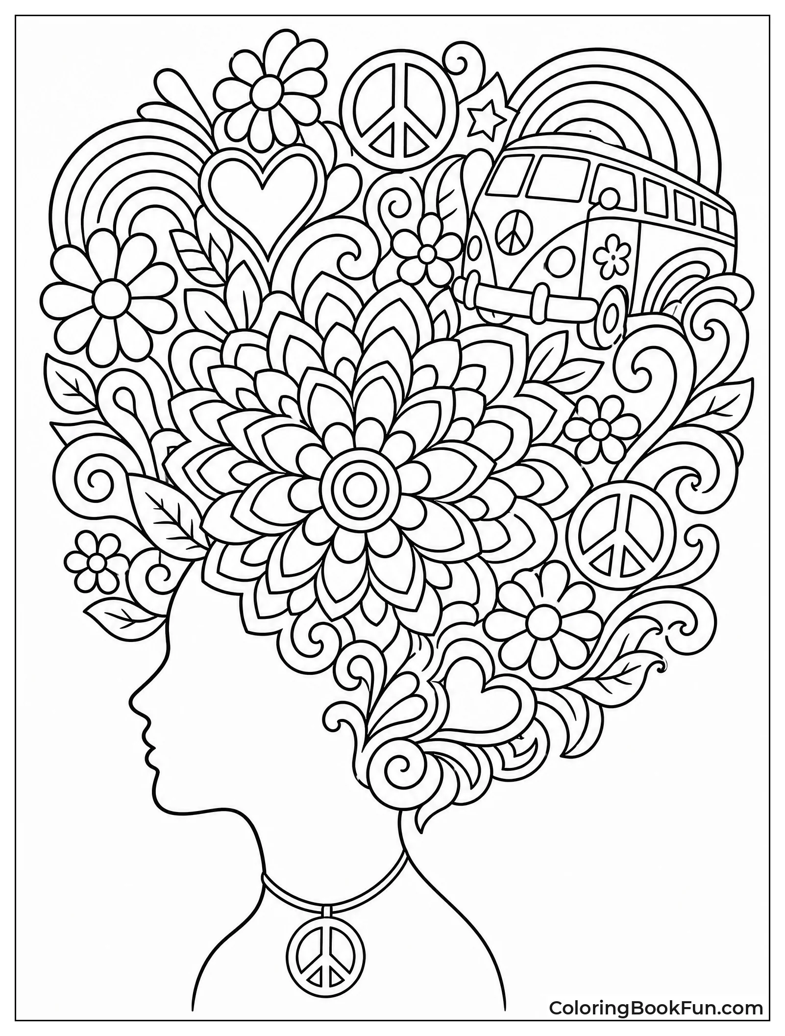 Head with Mandala Brain