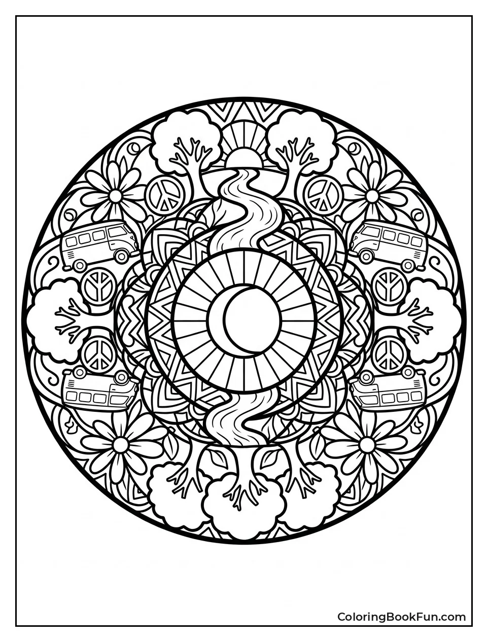 Nature Elements Mandala