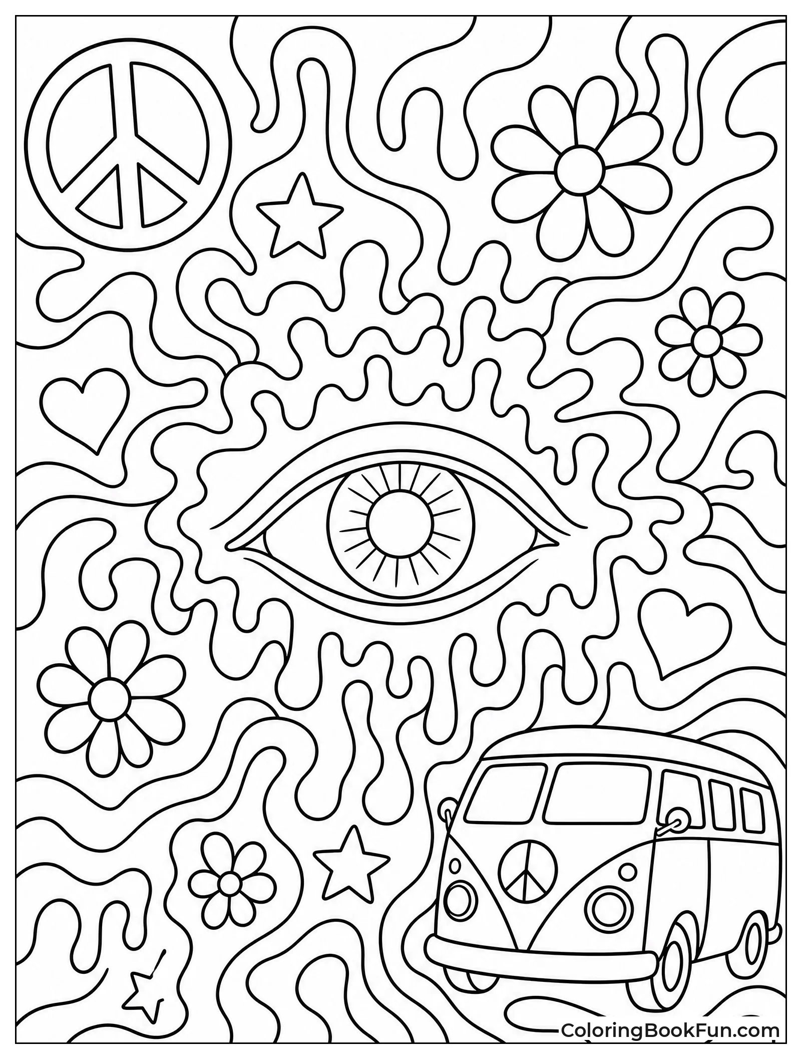 Psychedelic Eye with Swirls