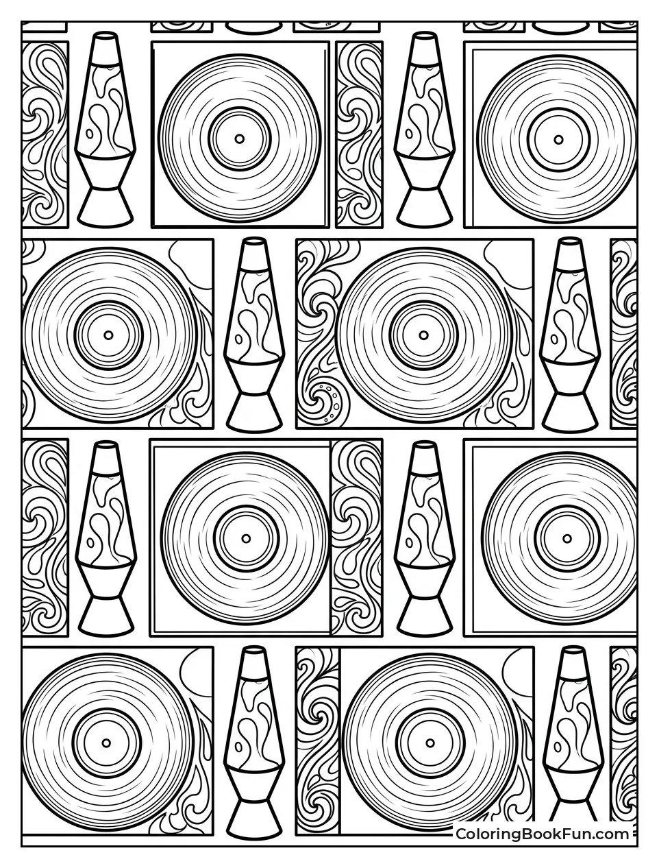 Psychedelic Lava Lamp Grid