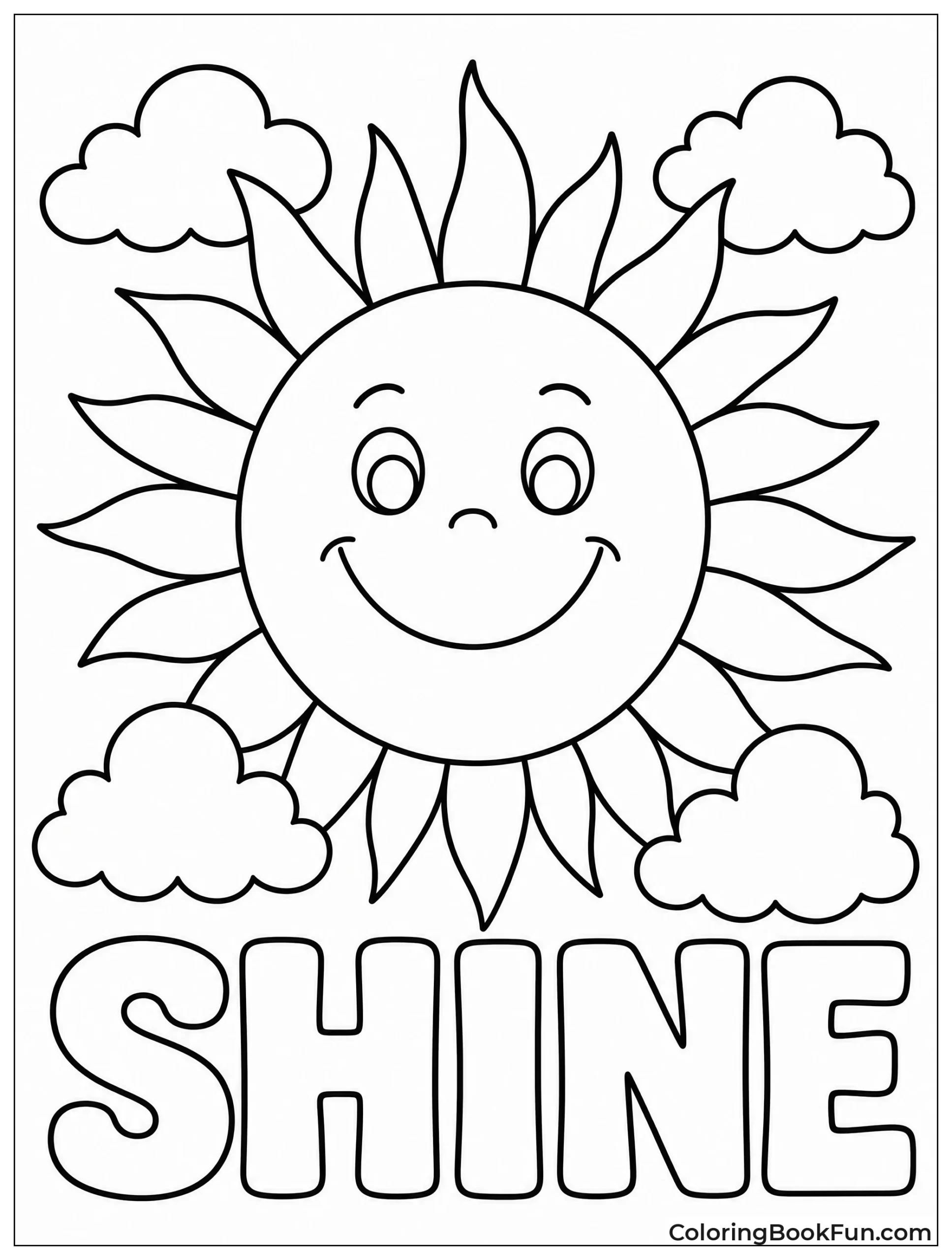 Simple Sun with a Face