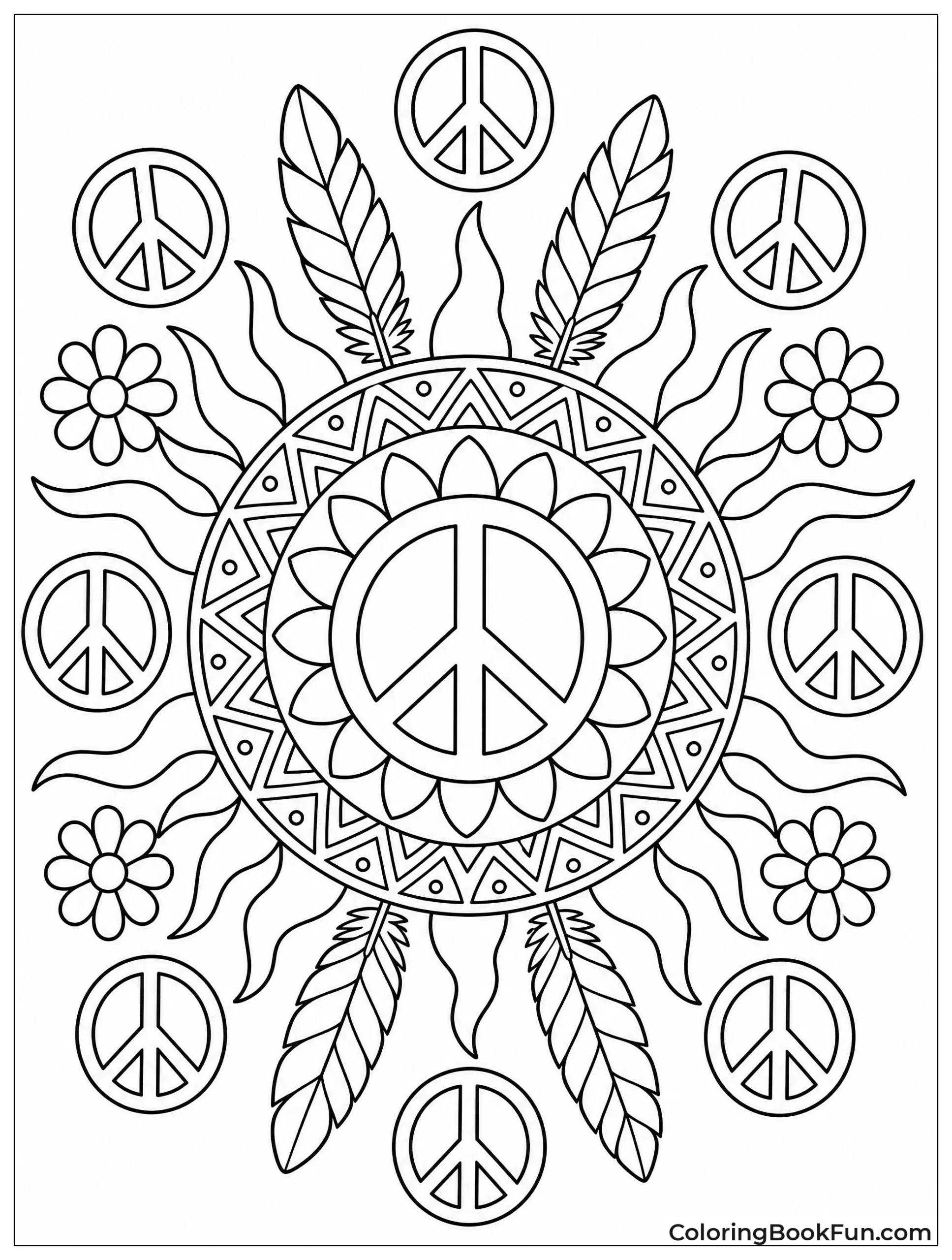 Tribal Sunburst Pattern