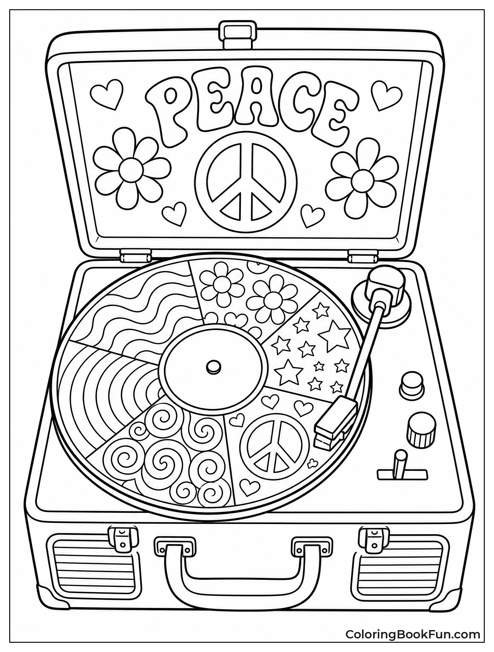 Zentangle Record Player Design