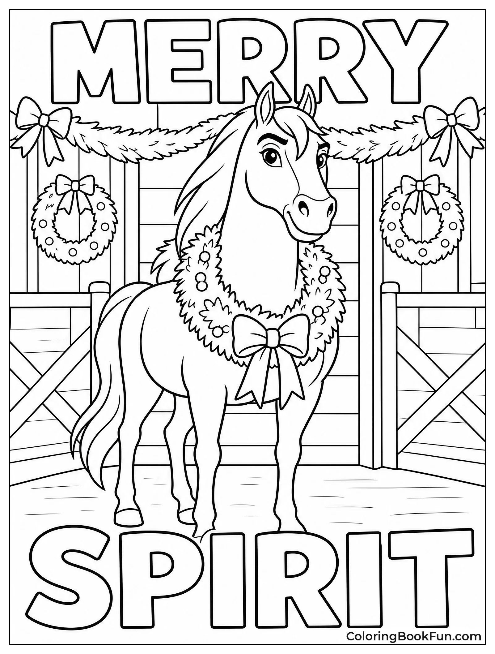 Spirit in Festive Stable