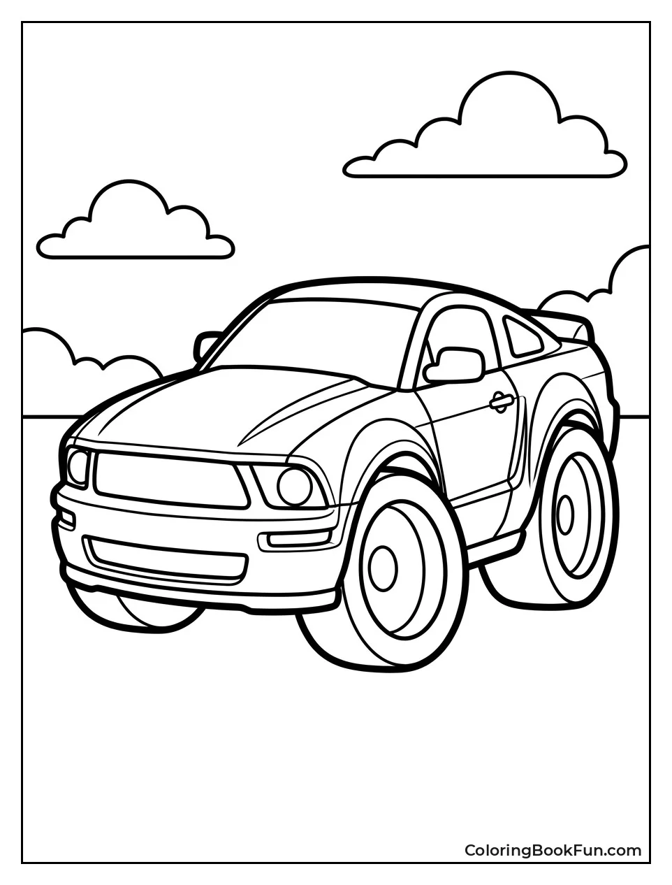 Hot Wheels Mustang Rolls on Big Wheels