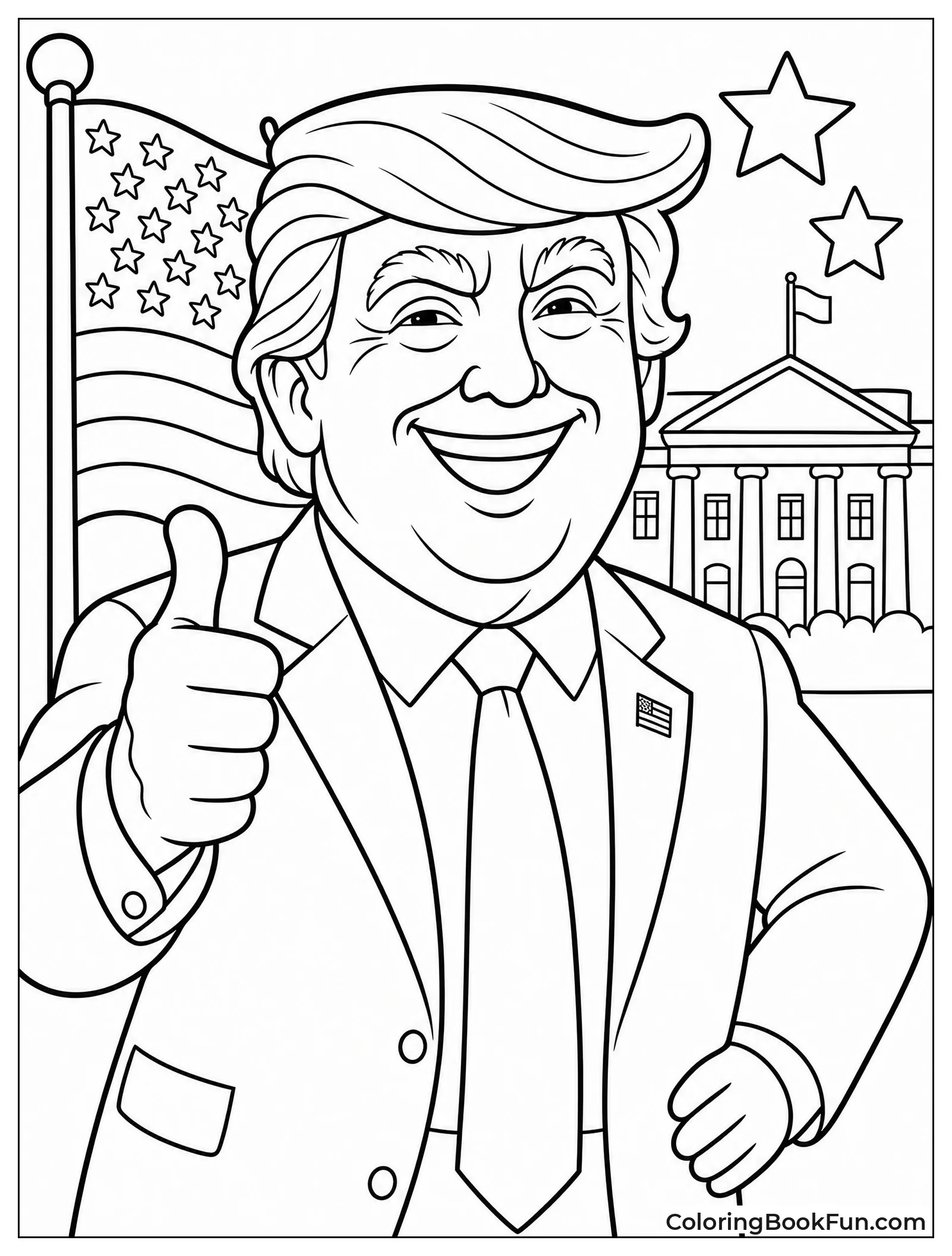 Silly Trump Making a Funny Face