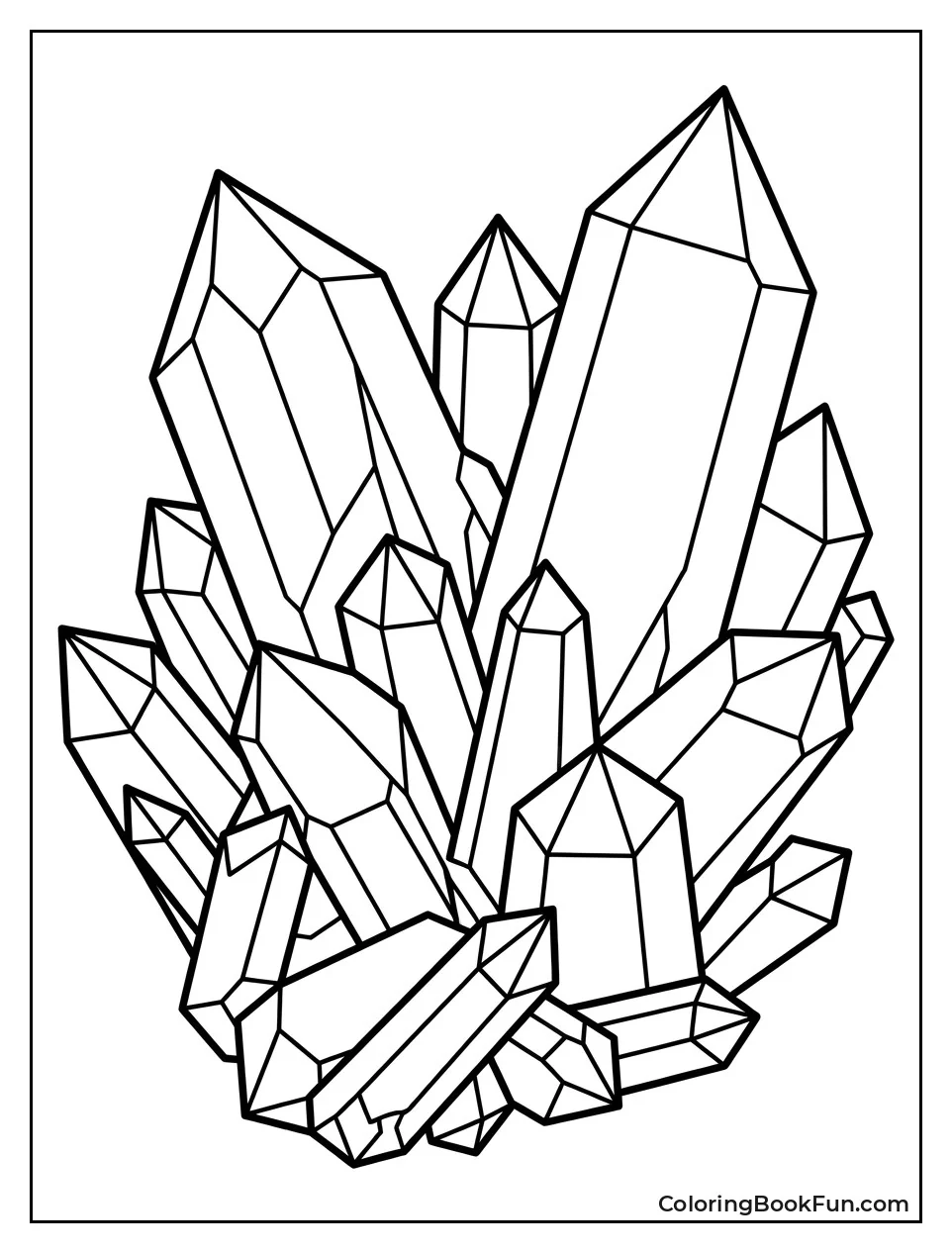 Intricate Interlocking Quartz Cluster