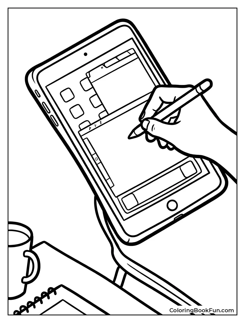 Isometric View Shows Slim iPad