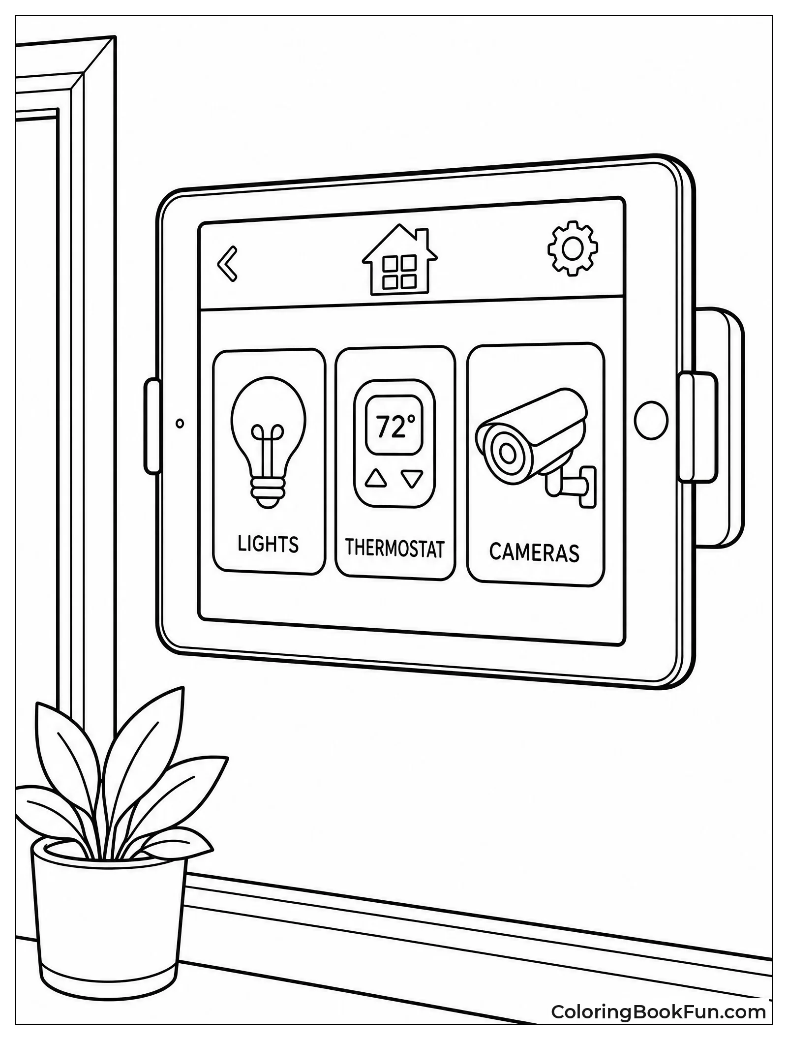 iPad Shows Smart Home Controls