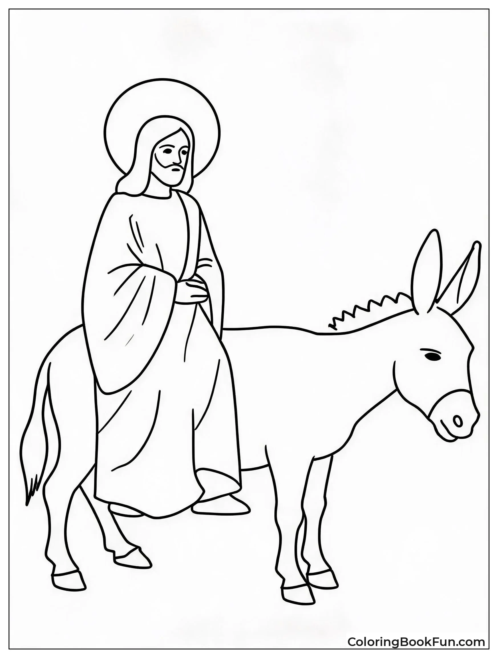 Jesus Riding on a Donkey