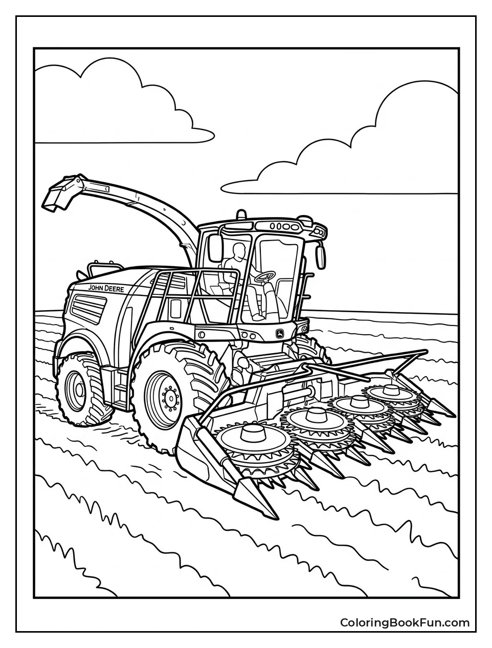 Forage Harvester Chopping Crops