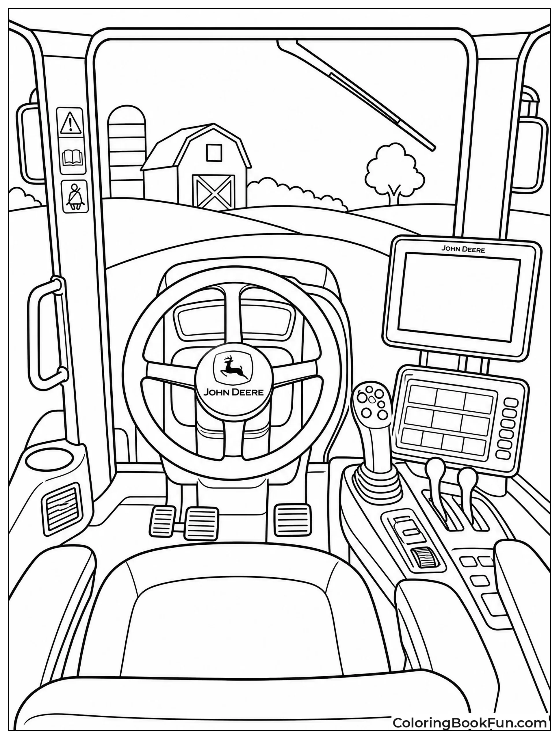 View from Behind Tractor Seat