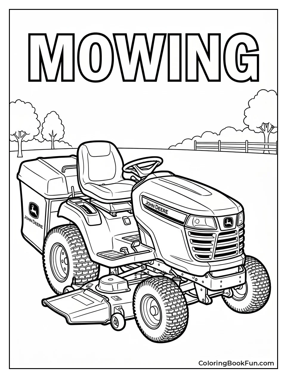 Riding Lawn Mower with Catcher