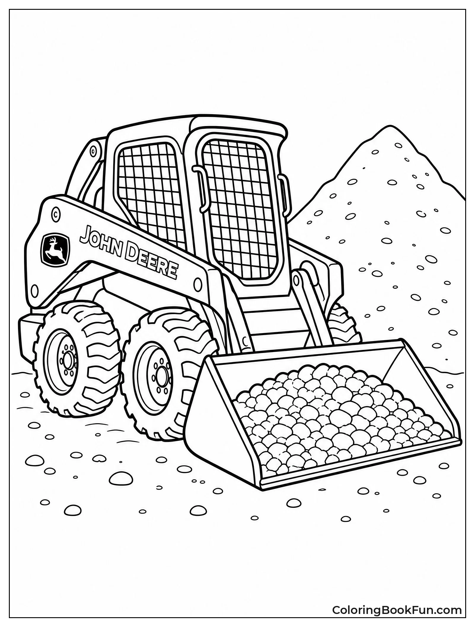 Skid Steer Carrying Gravel