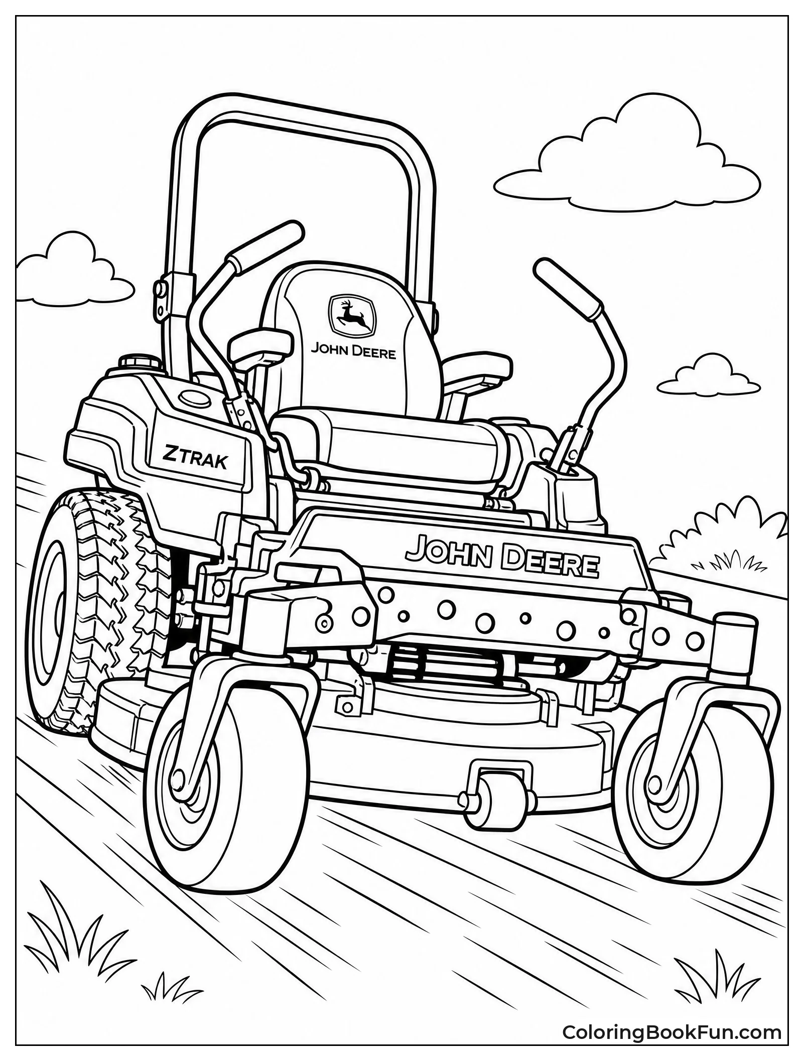 Zero Turn Mower from Low Angle