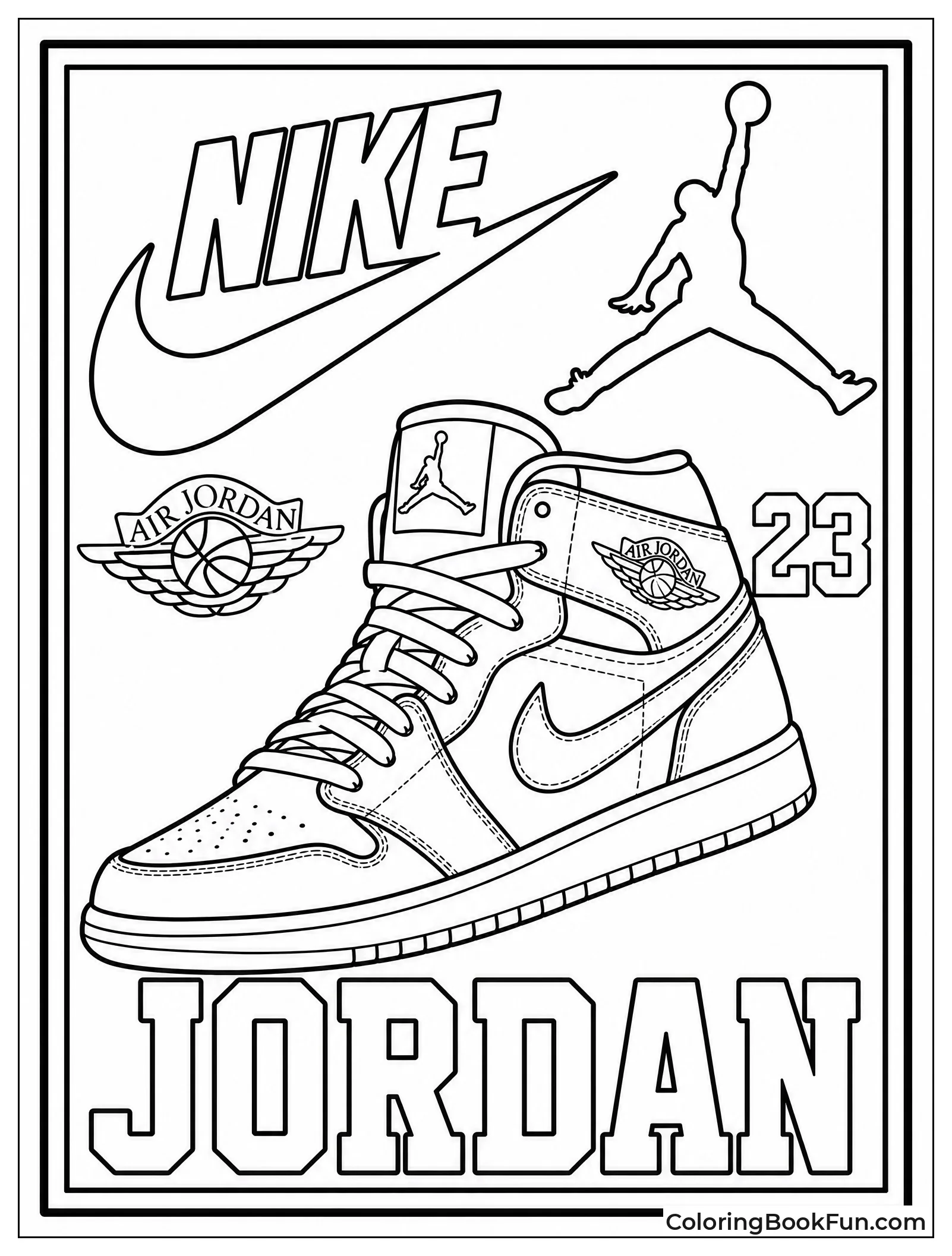 Big Poster of Jordan Sneaker