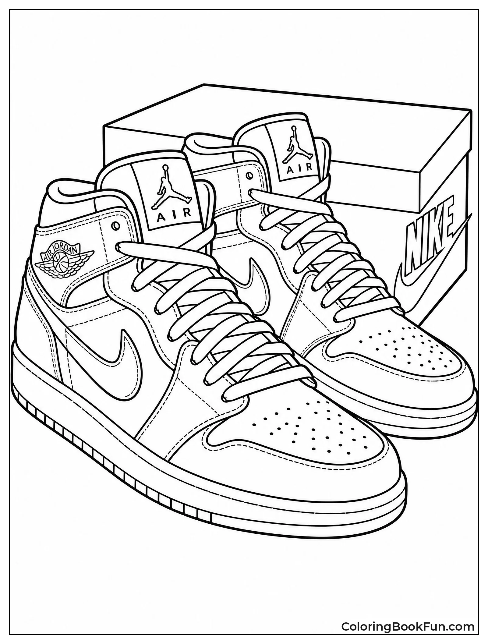 Pair of Jordan Sneakers with Laces