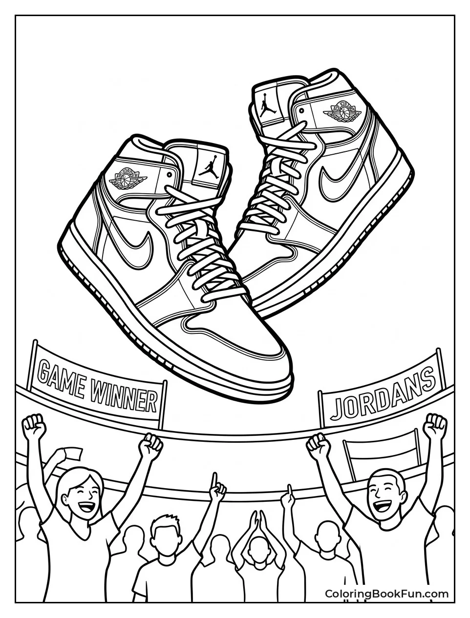 Fans Cheering for Jordans