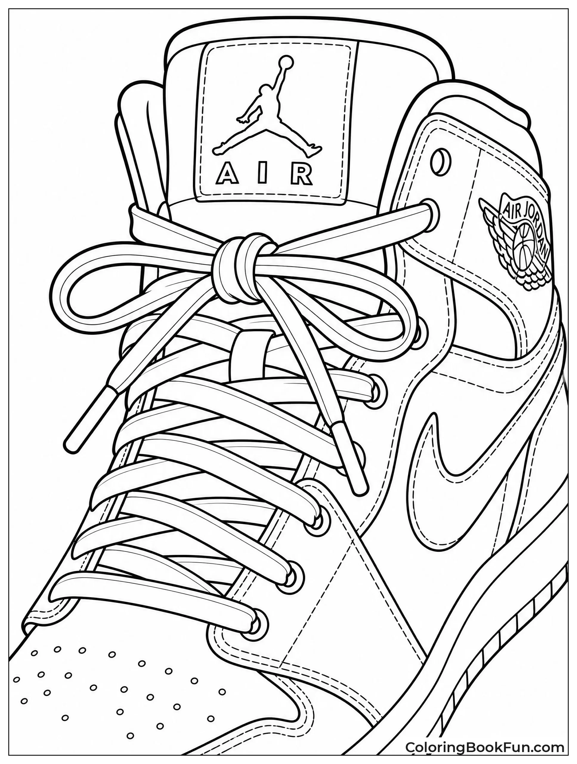 Close Up of Jordan Laces