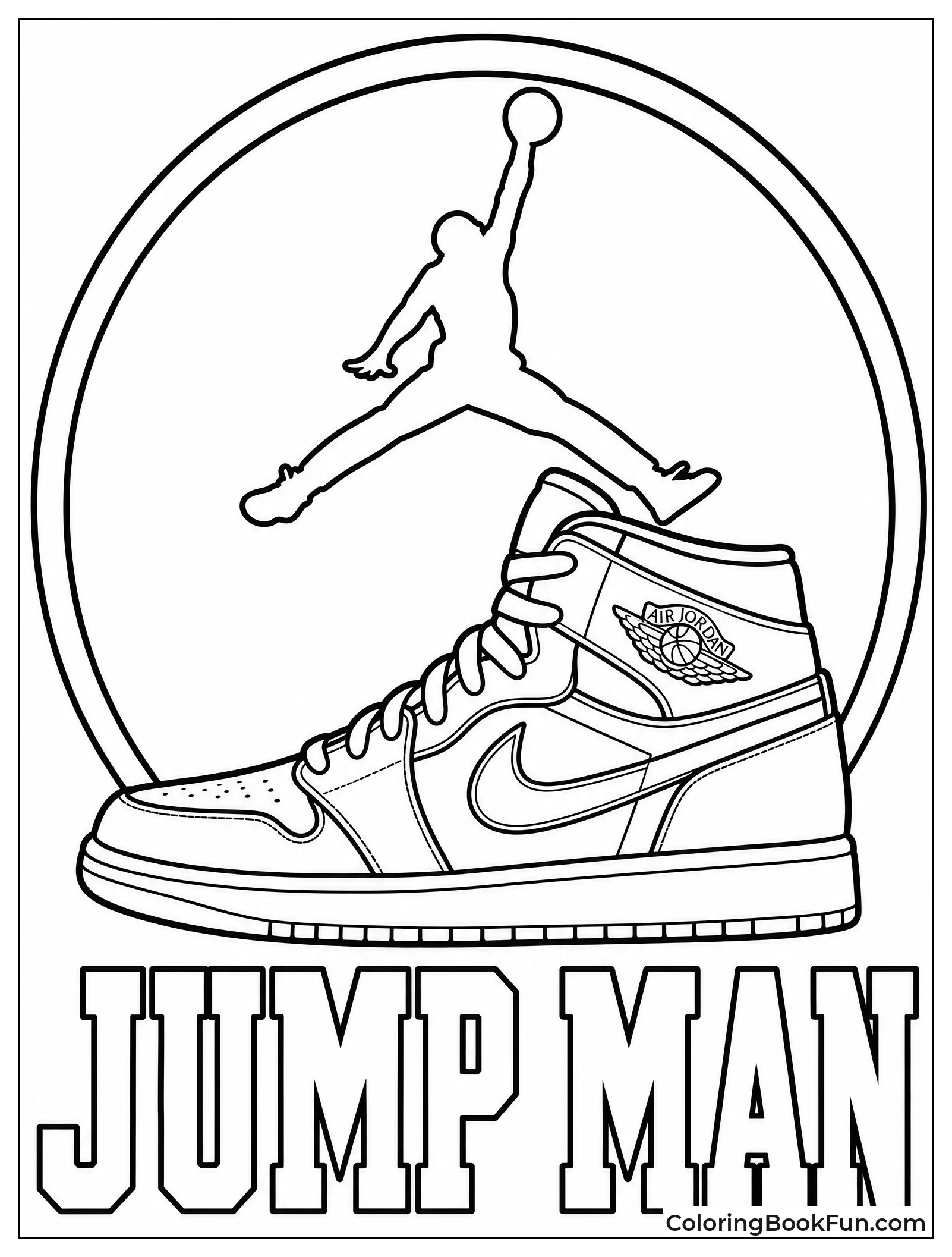 Jumpman Logo with Sneaker