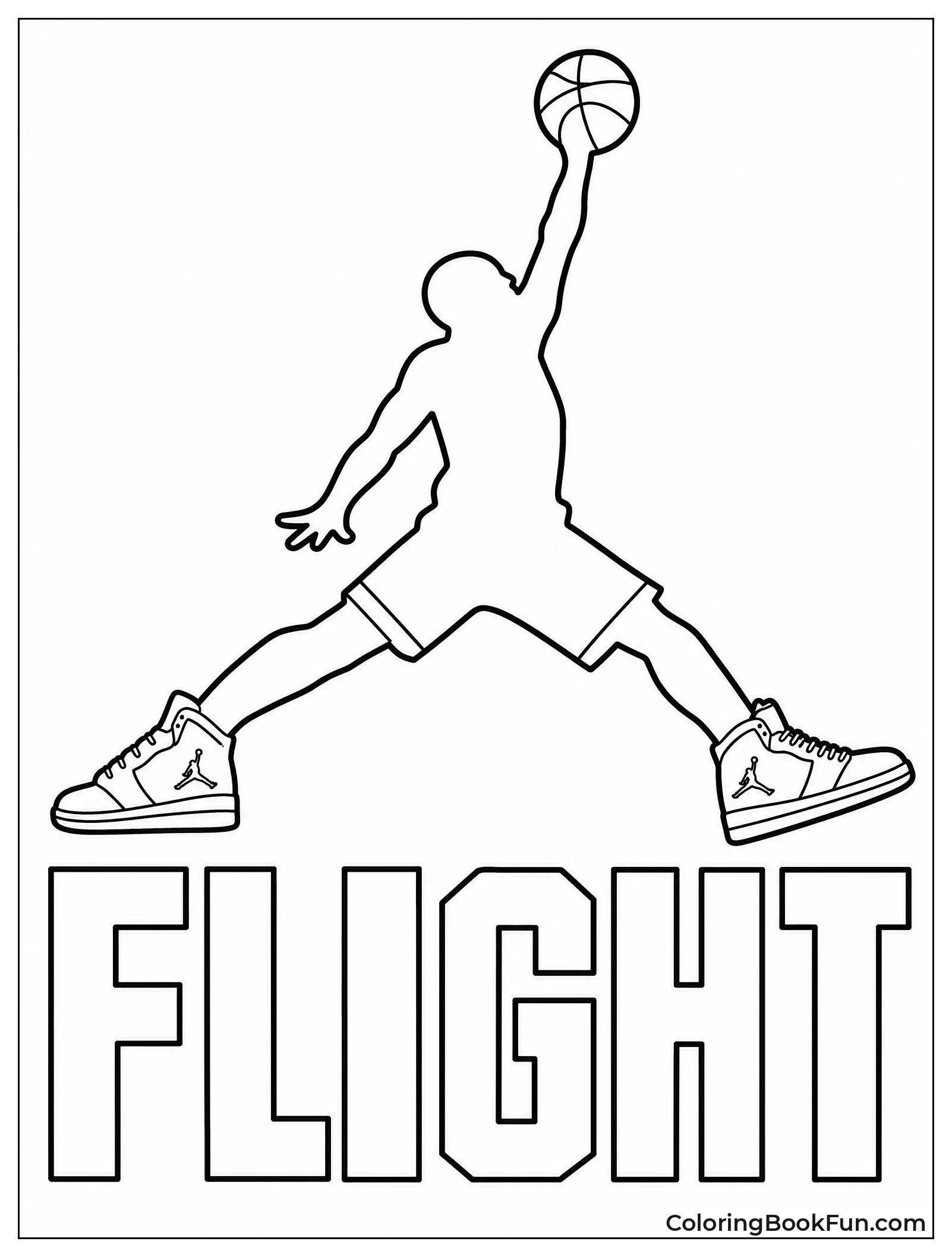 Jumpman Dunking in Silhouette
