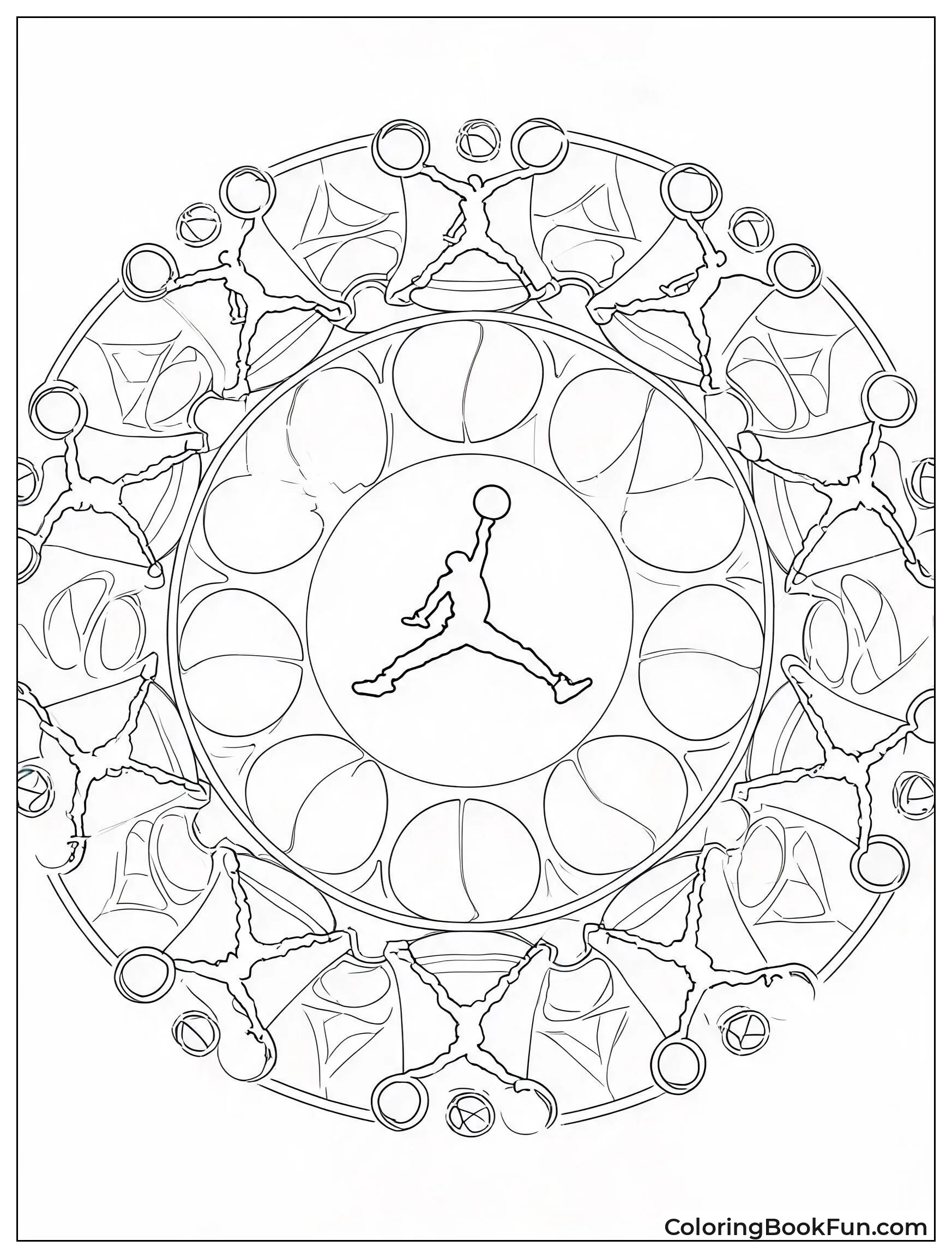 Mandala Made of Jumpman Logos