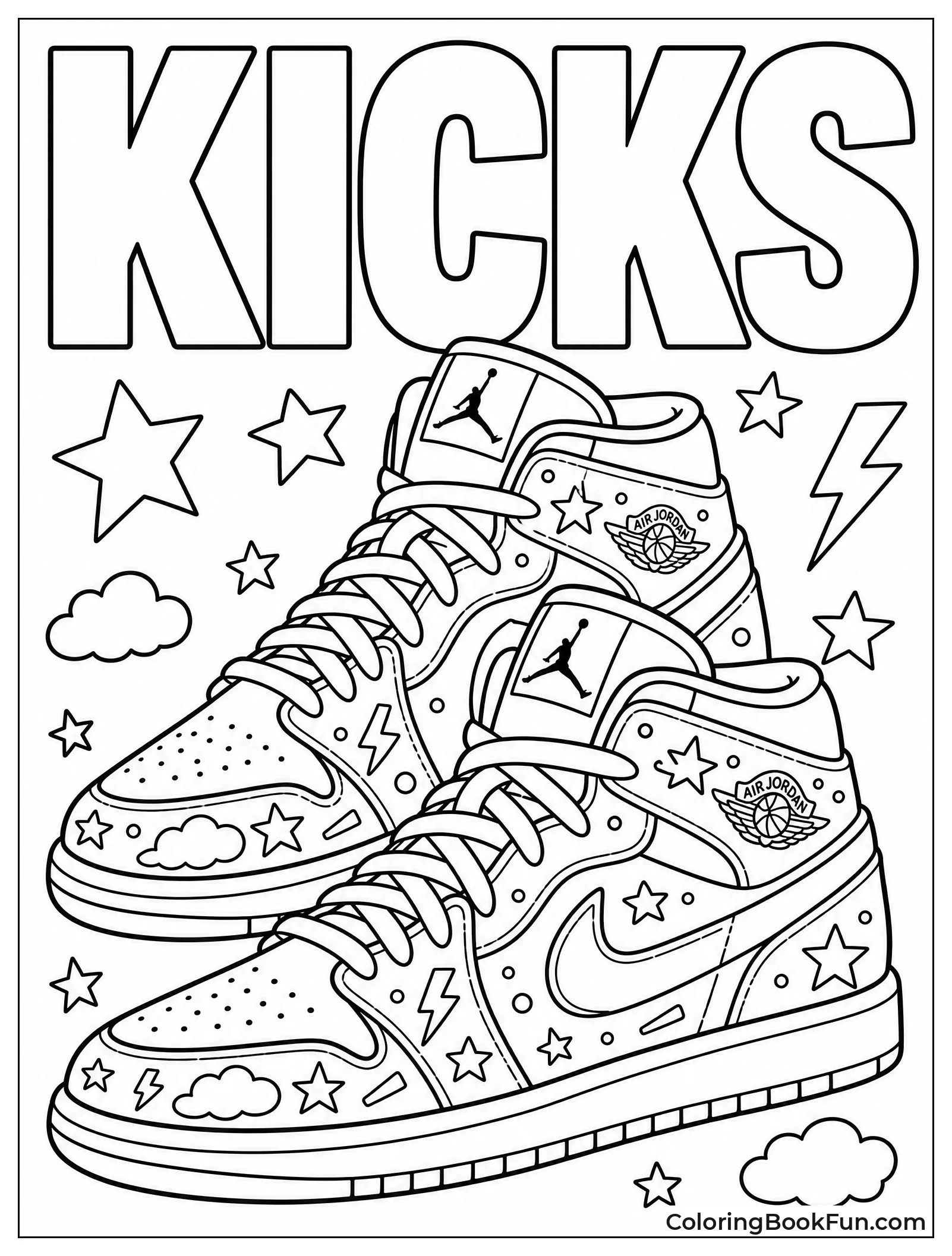 Jordans Covered in Doodles