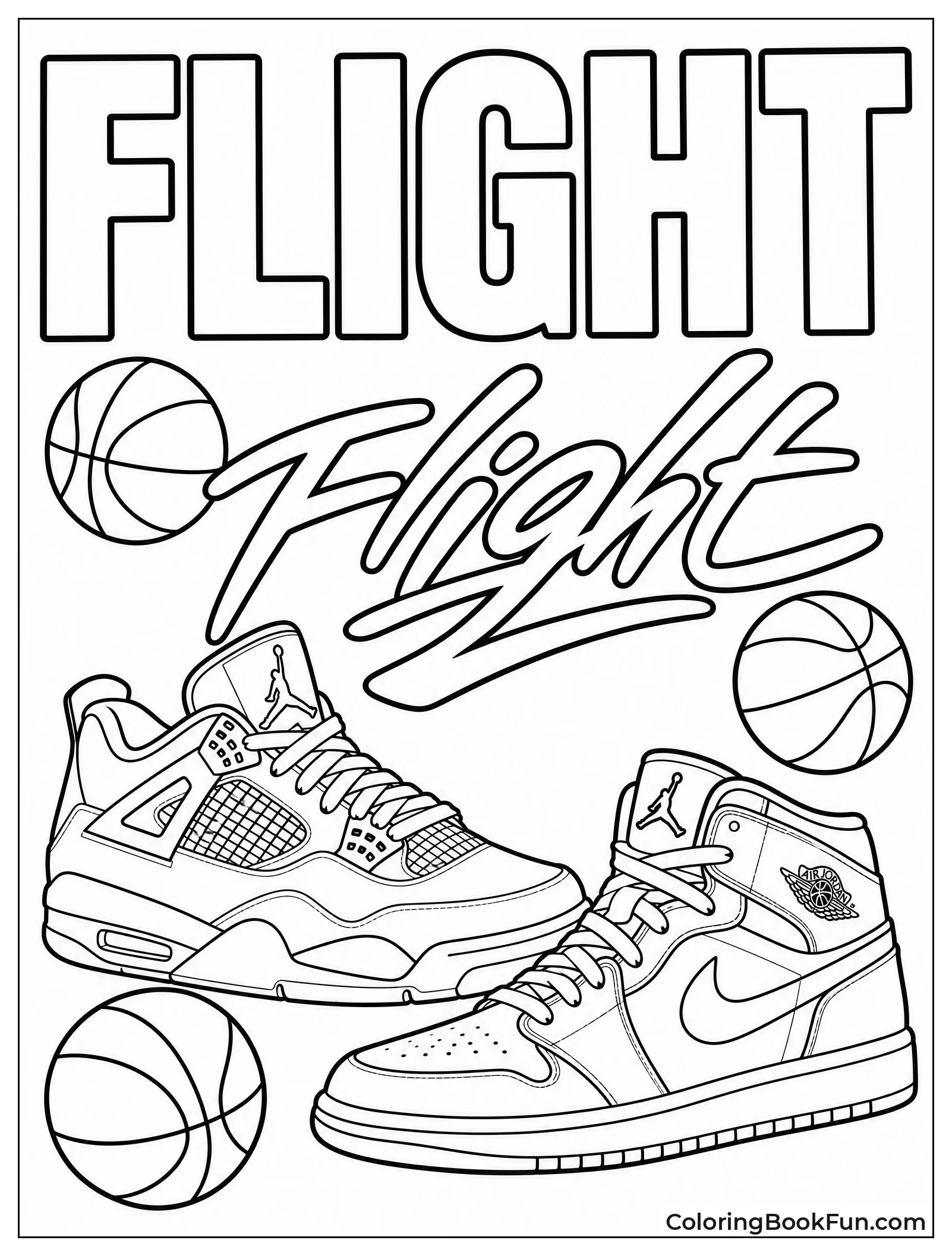 Vintage Flight Logo with Sneakers